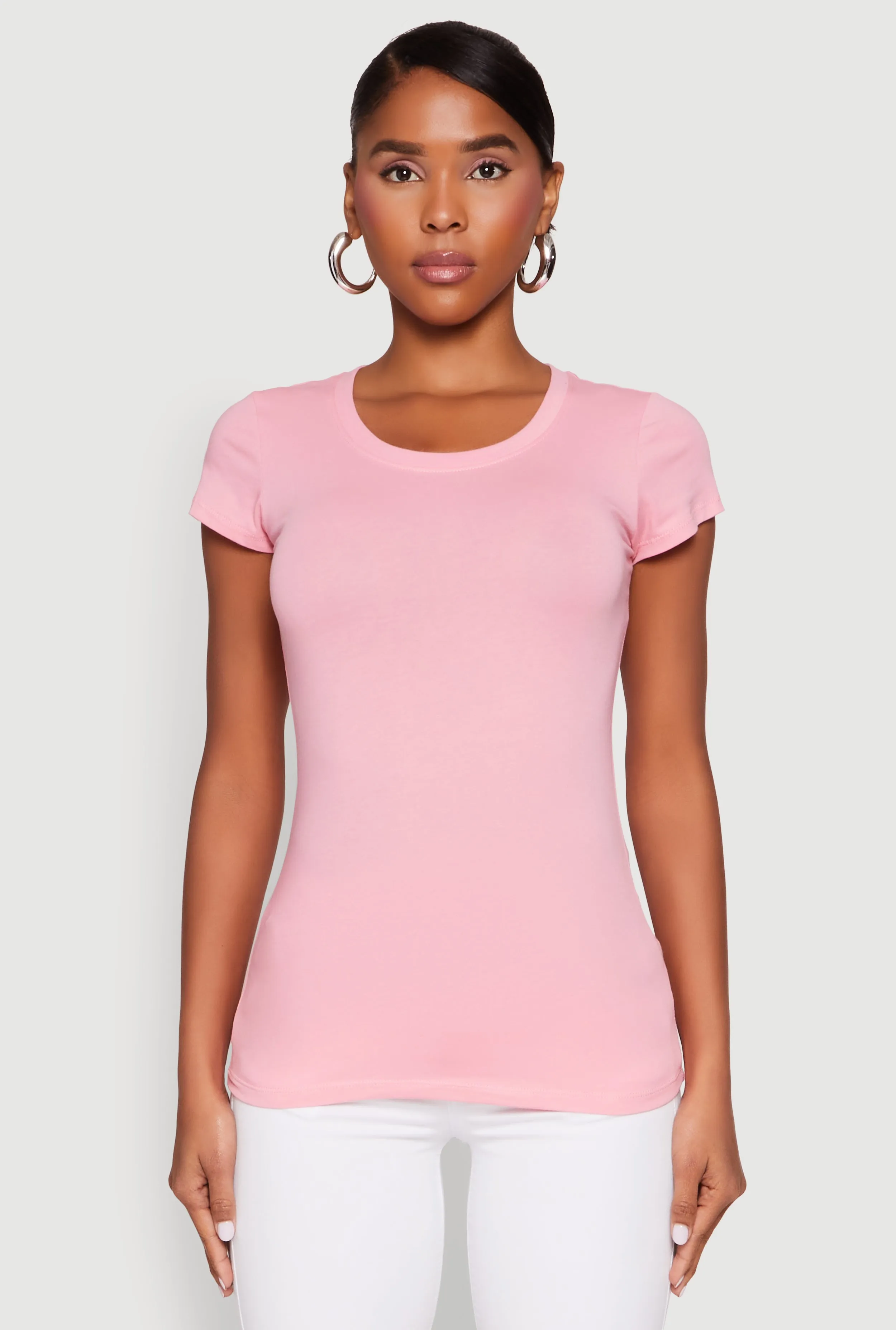 Short Sleeve Scoop Neck Tee sold by Rainbow product image thumbnail 2