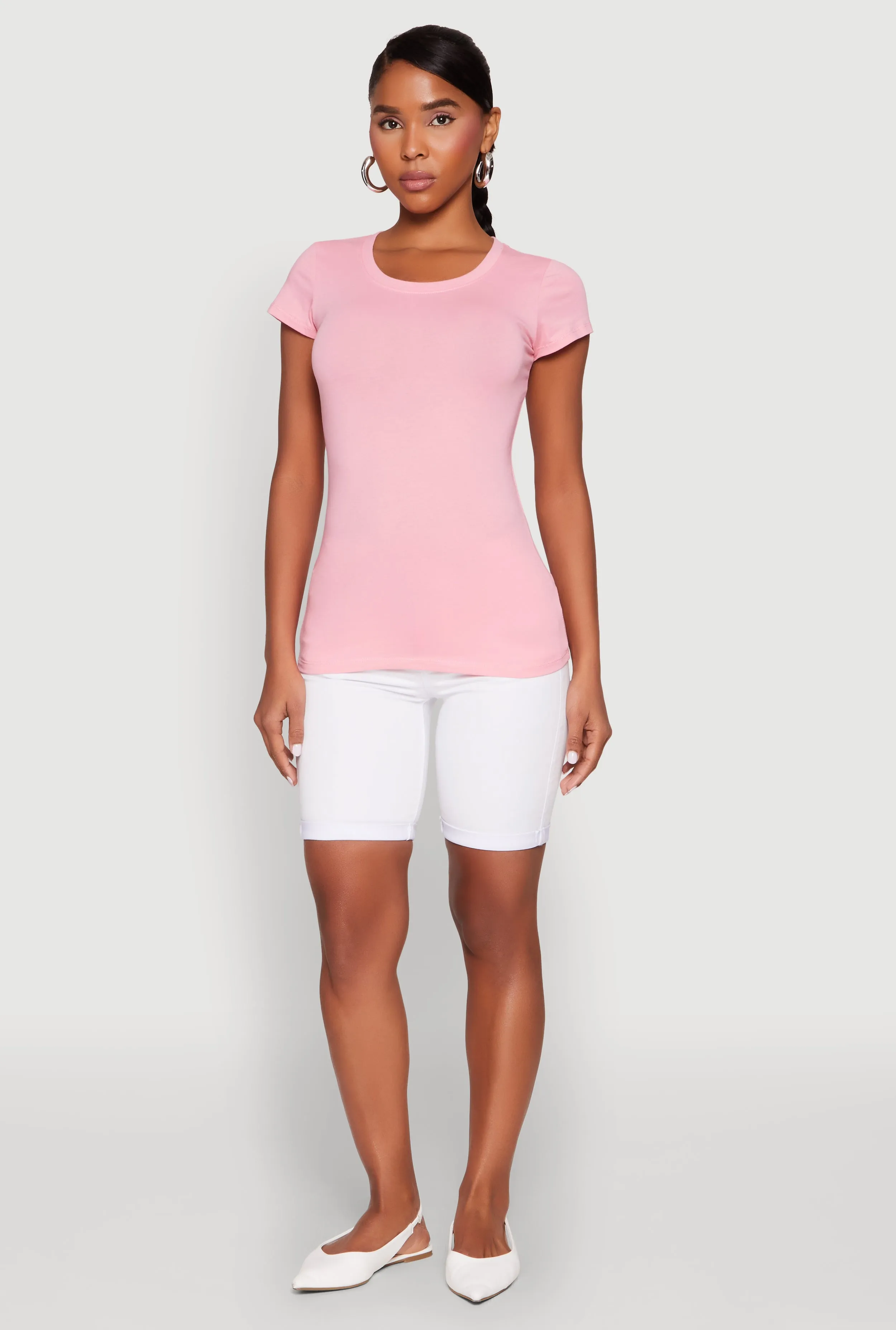 Short Sleeve Scoop Neck Tee sold by Rainbow product image thumbnail 3