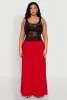 Plus Size Floral Lace Scoop Neck Tank Top sold by Rainbow