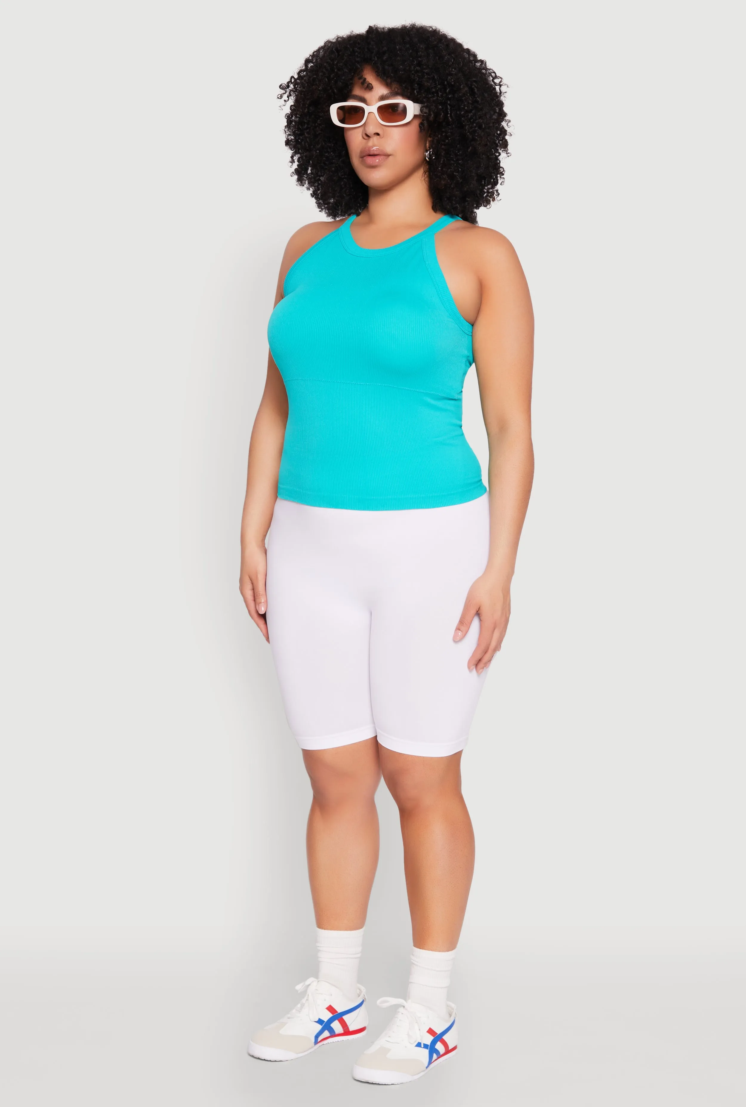 Plus Size Seamless High Neck Tank Top sold by Rainbow product image thumbnail 5