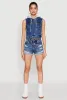WAX Hooded Denim Vest sold by Rainbow