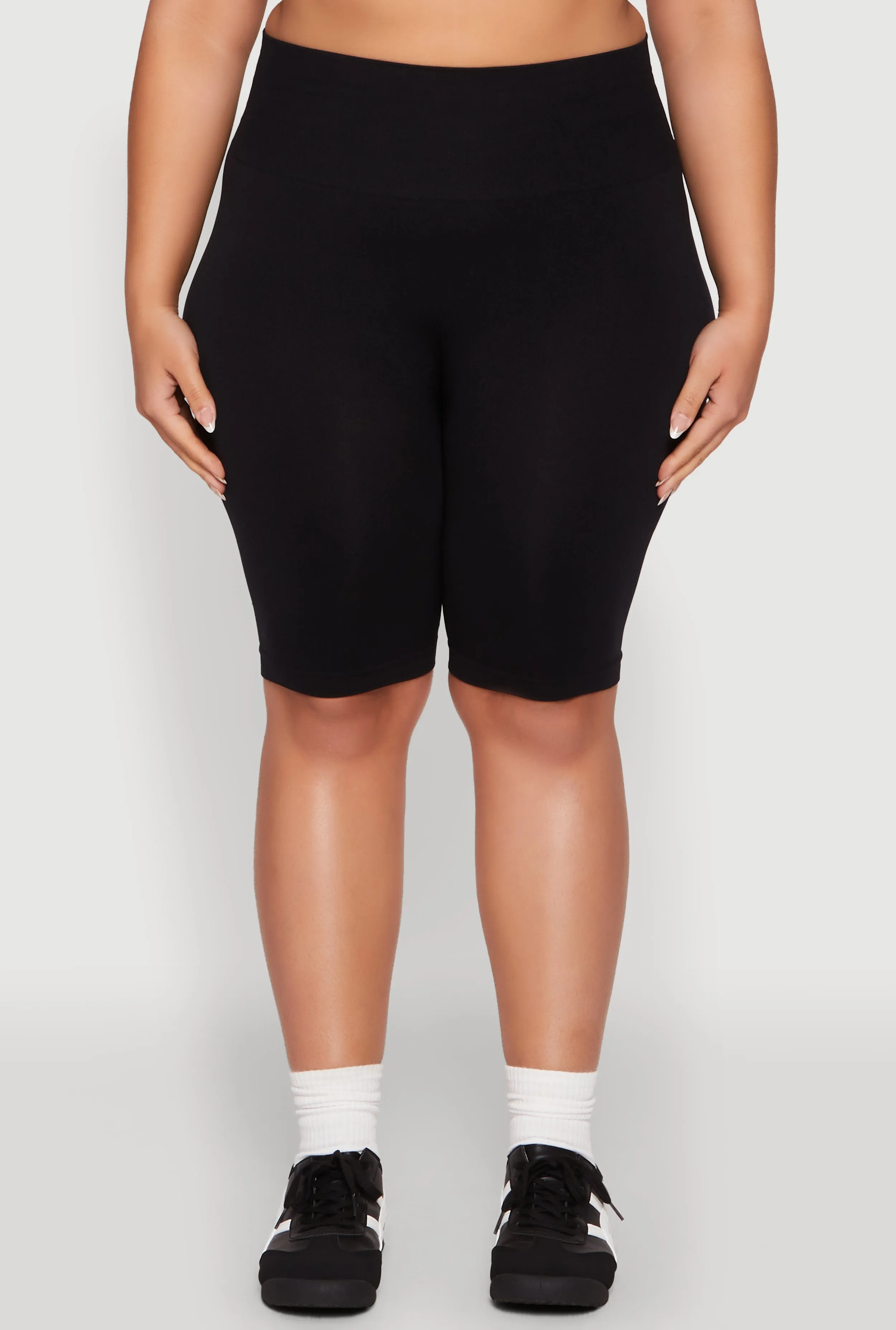 Plus Size Seamless High Waisted Bike Shorts sold by Rainbow product image thumbnail 5