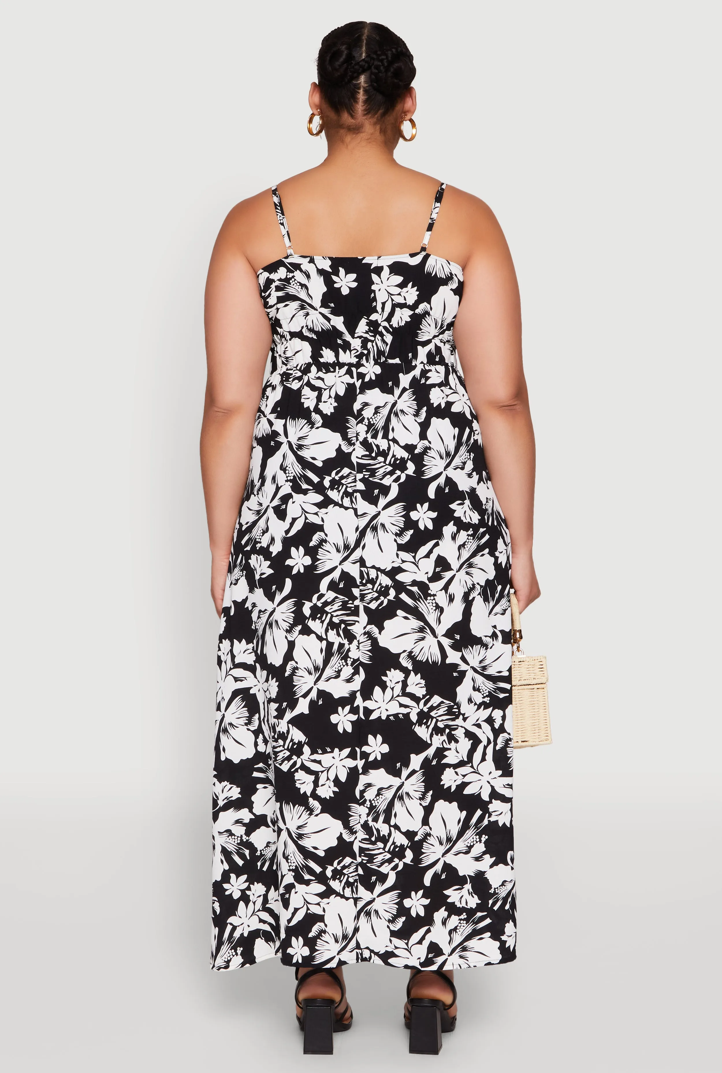 Plus Size Airy Floral Print Maxi Dress sold by Rainbow product image thumbnail 5
