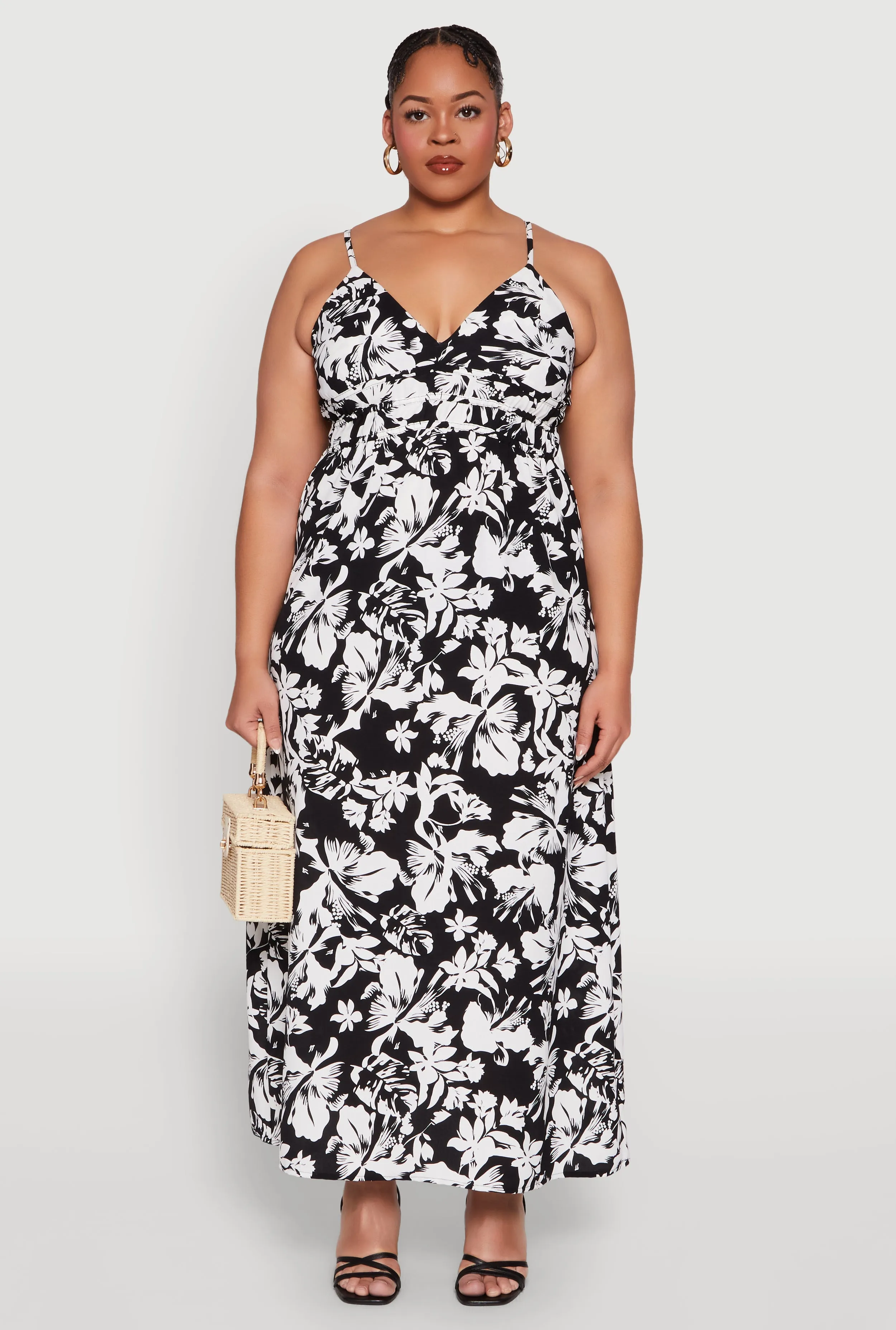 Plus Size Airy Floral Print Maxi Dress sold by Rainbow product image thumbnail 2
