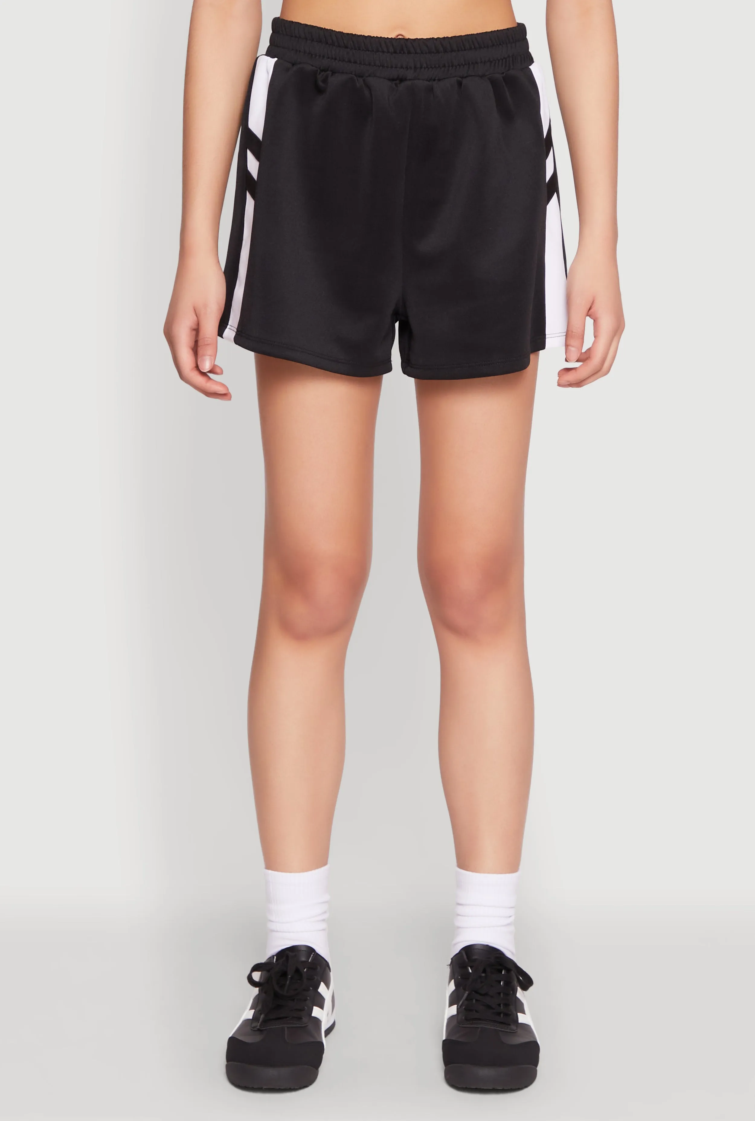 Varsity Stripe Contrast Trim Shorts sold by Rainbow product image thumbnail 3