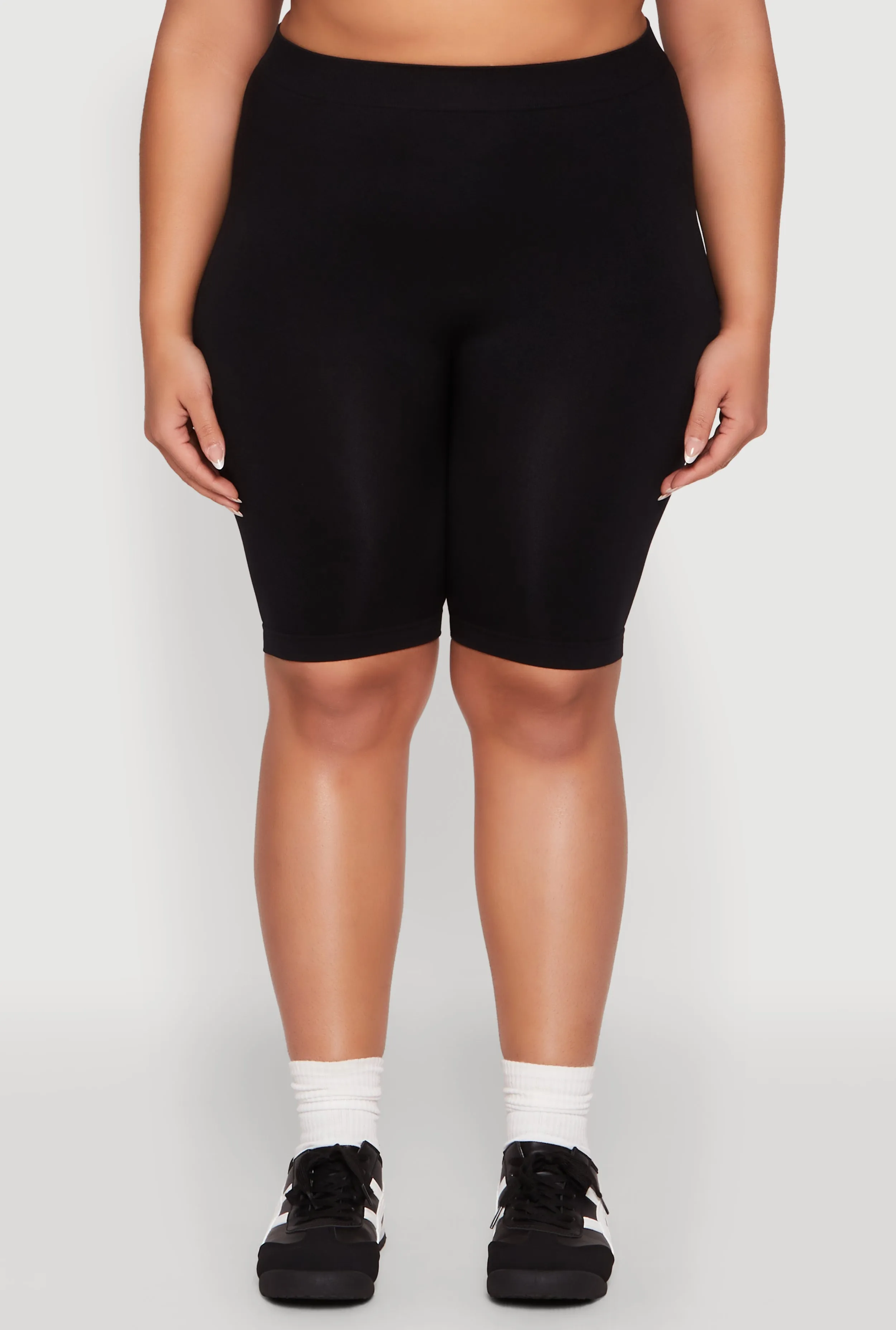 Plus Size High Waisted Seamless Bike Shorts sold by Rainbow product image thumbnail 5