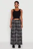 Plaid Brushed Knit Wide Leg Dress Pants sold by Rainbow