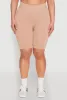 Plus Size Seamless High Waist Bike Shorts sold by Rainbow
