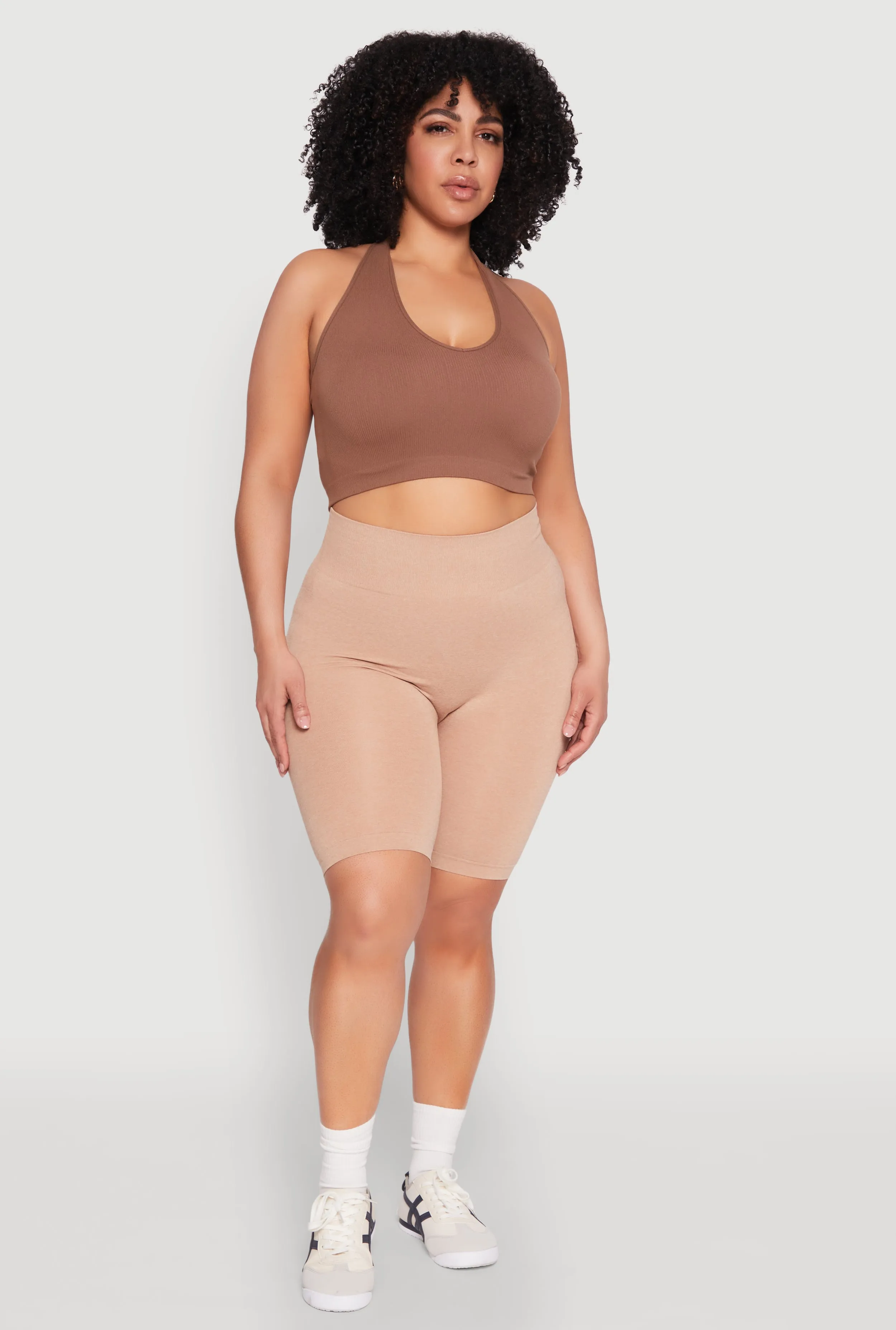 Plus Size Seamless High Waist Bike Shorts sold by Rainbow product image thumbnail 2