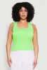 Plus Size Seamless Square Neck Tank Top sold by Rainbow