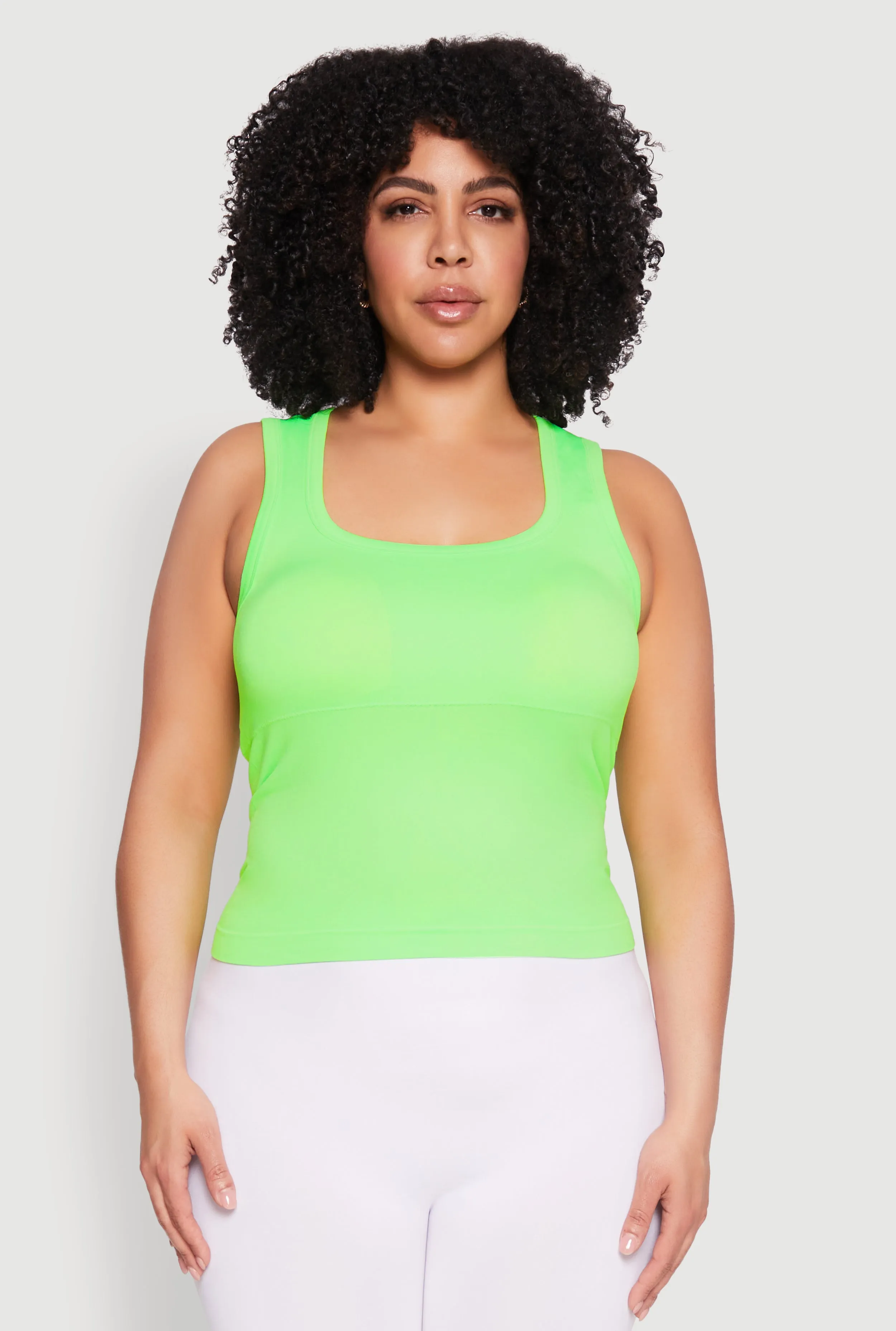 Plus Size Seamless Square Neck Tank Top sold by Rainbow product image thumbnail 2