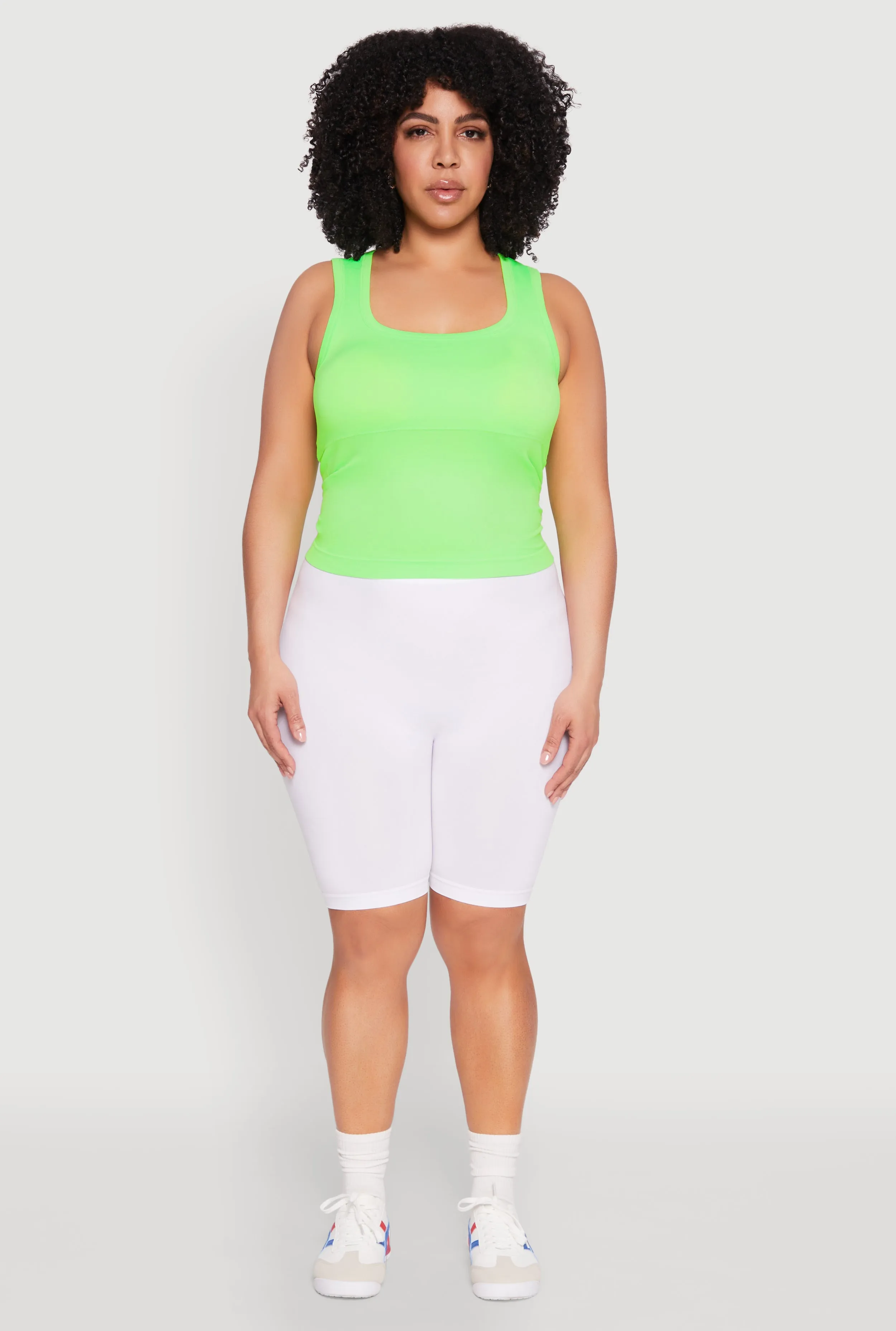 Plus Size Seamless Square Neck Tank Top sold by Rainbow product image thumbnail 3