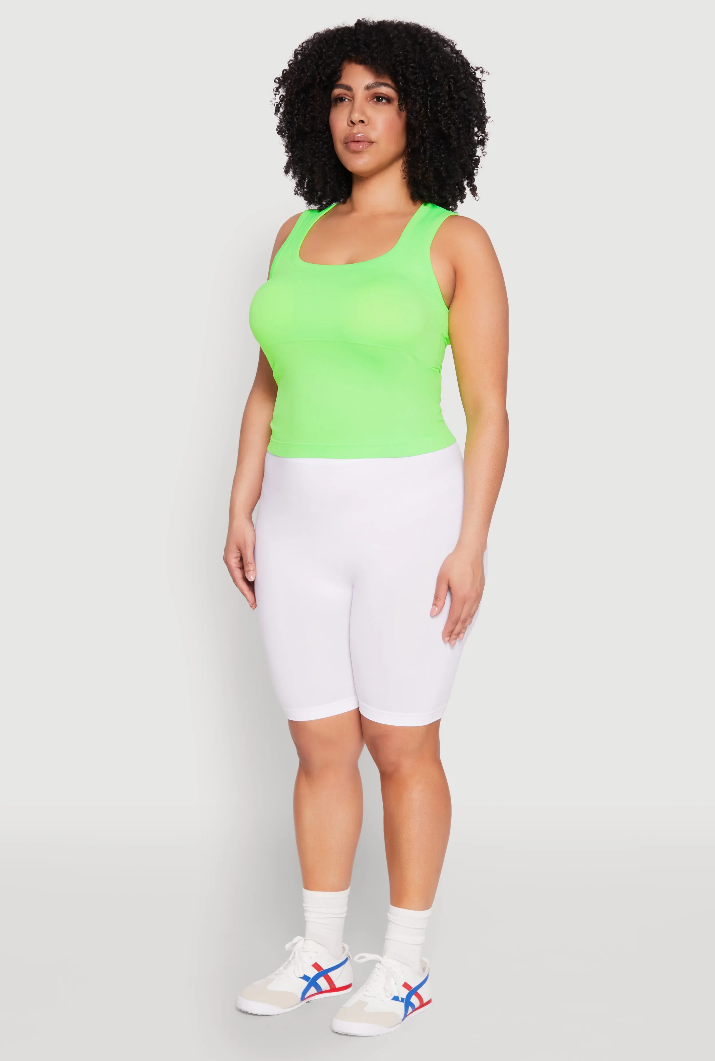 Plus Size Seamless Square Neck Tank Top sold by Rainbow product image thumbnail 5