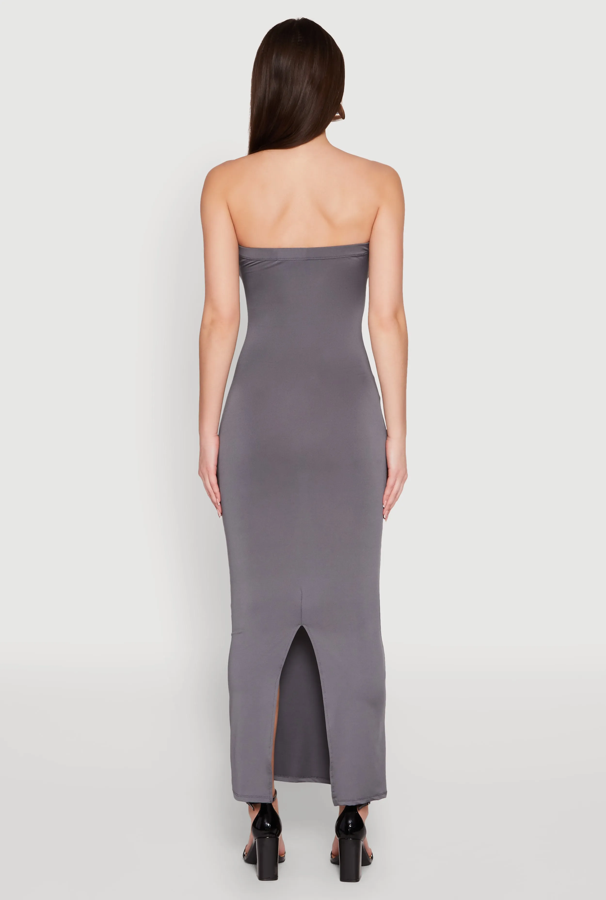 Slit Back Maxi Tube Dress sold by Rainbow product image thumbnail 5