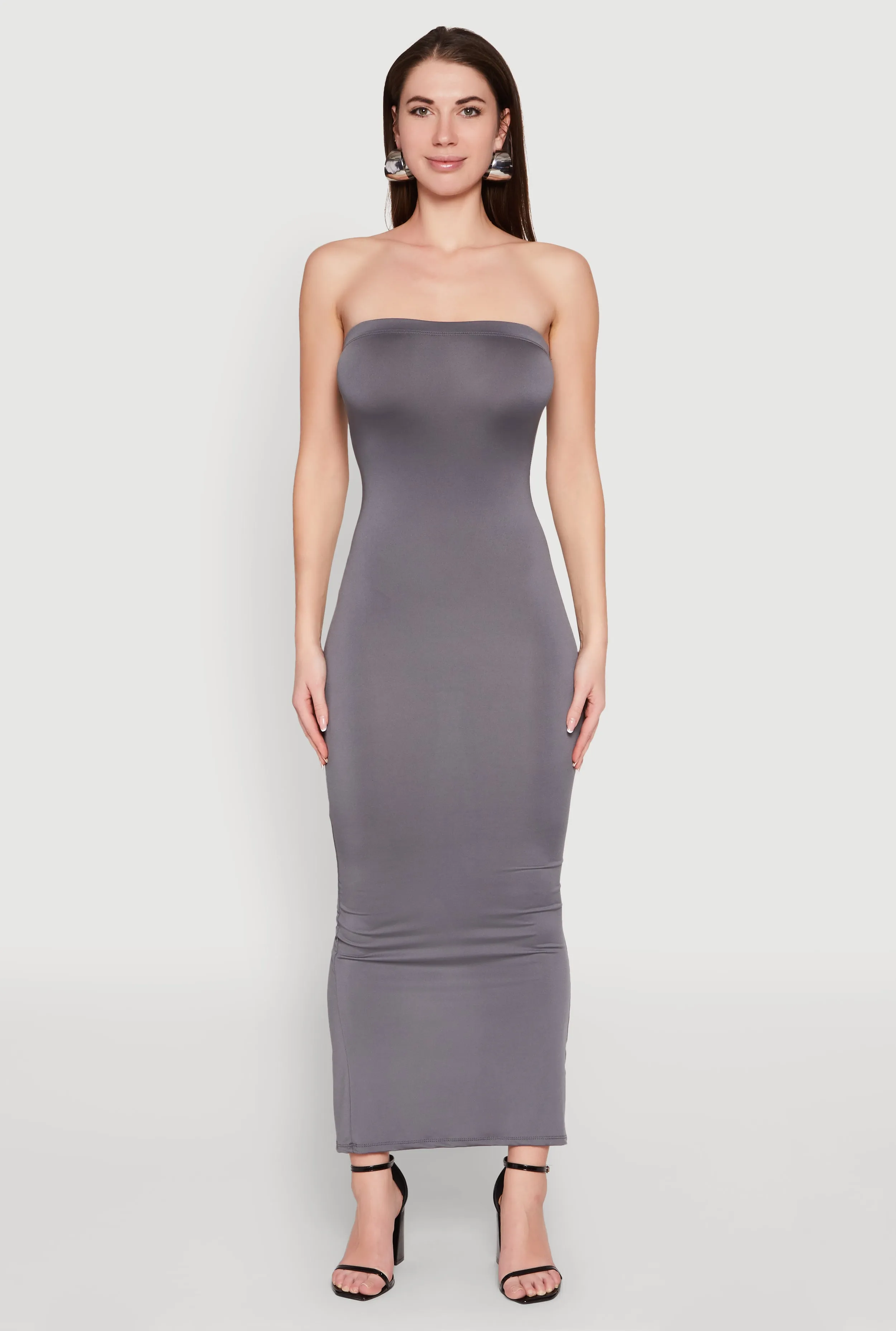 Slit Back Maxi Tube Dress sold by Rainbow product image thumbnail 2