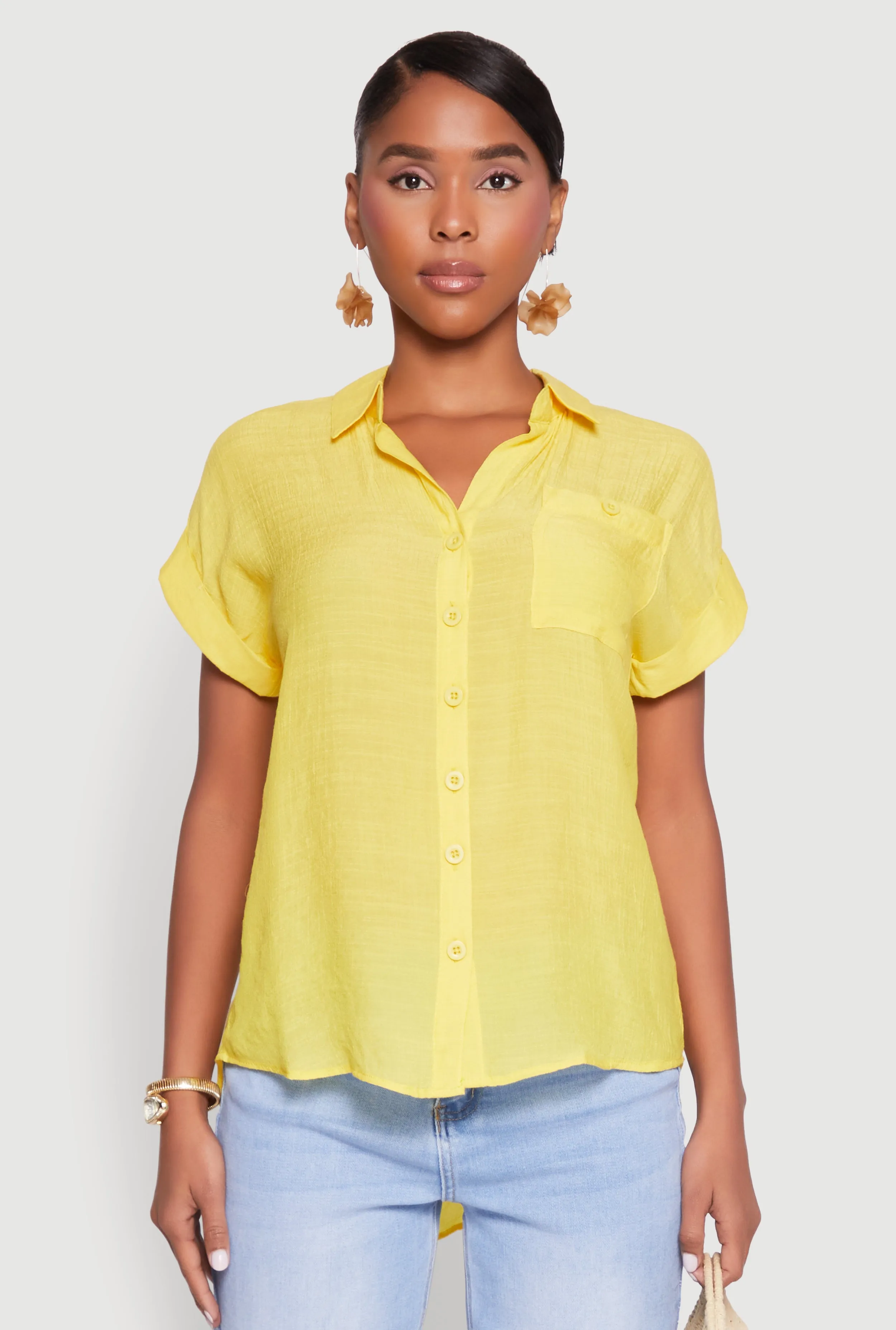 Fixed Cuff Button Front Shirt sold by Rainbow product image thumbnail 2