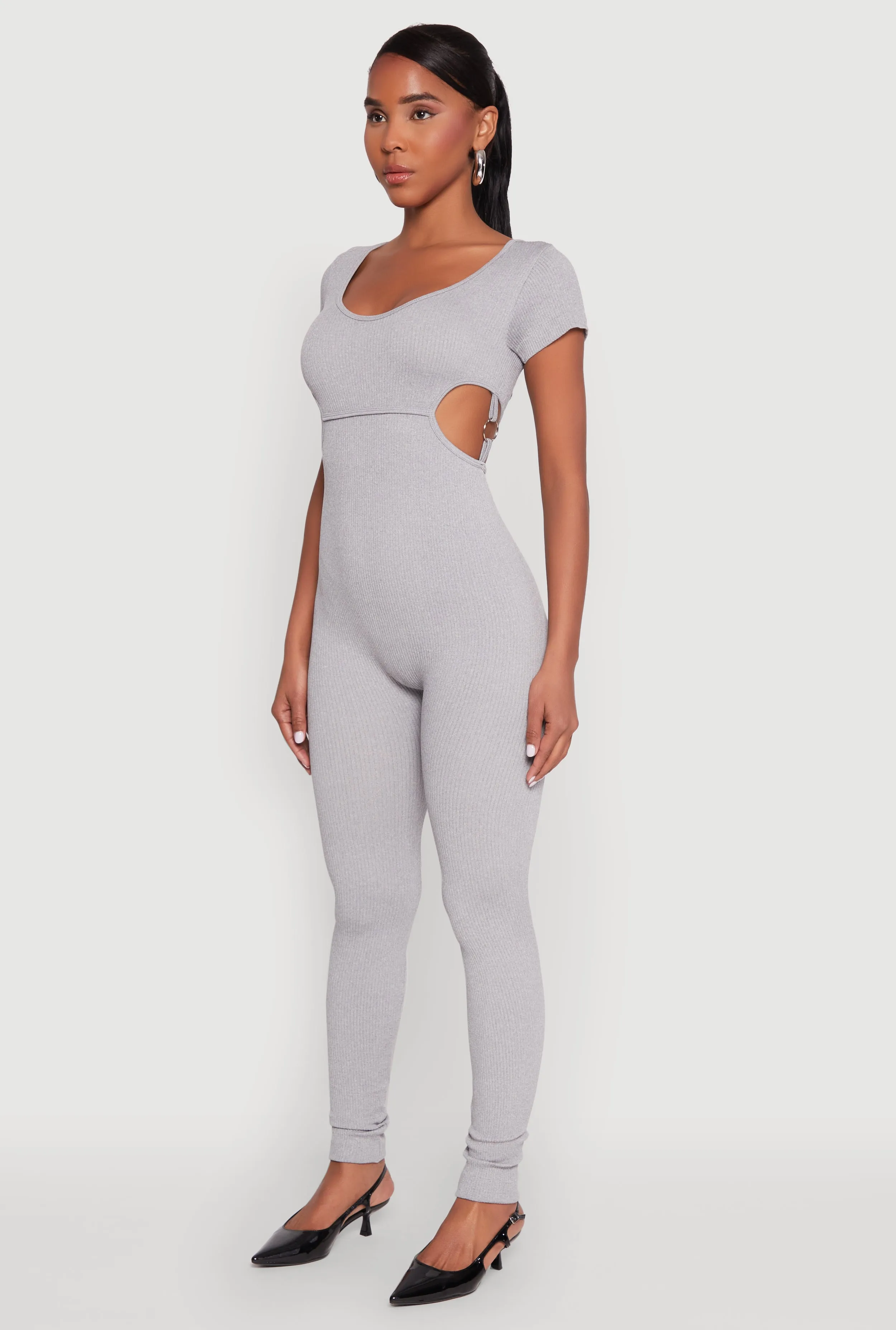 O Ring Side Cut Out Catsuit sold by Rainbow product image thumbnail 3