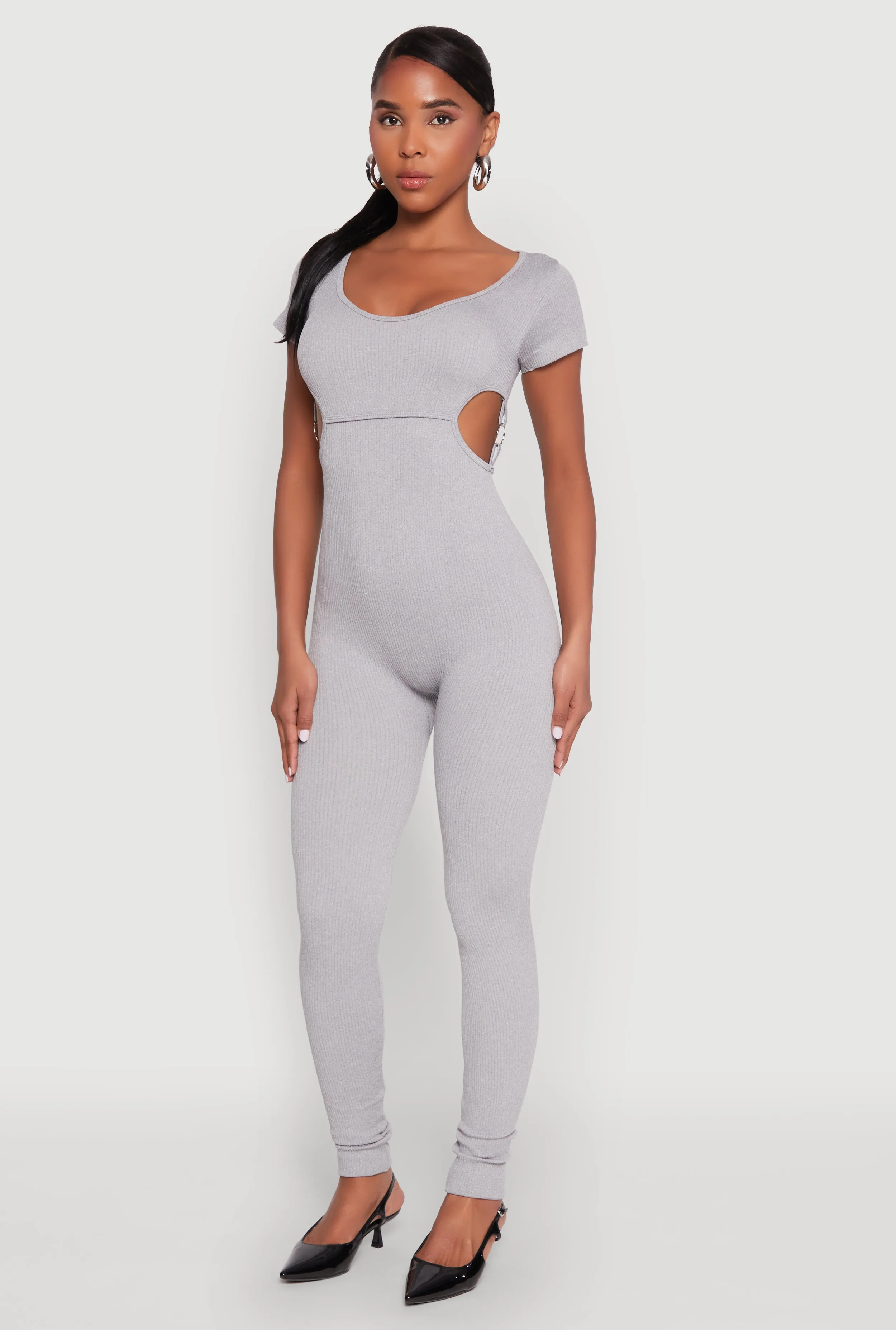 O Ring Side Cut Out Catsuit sold by Rainbow product image thumbnail 2