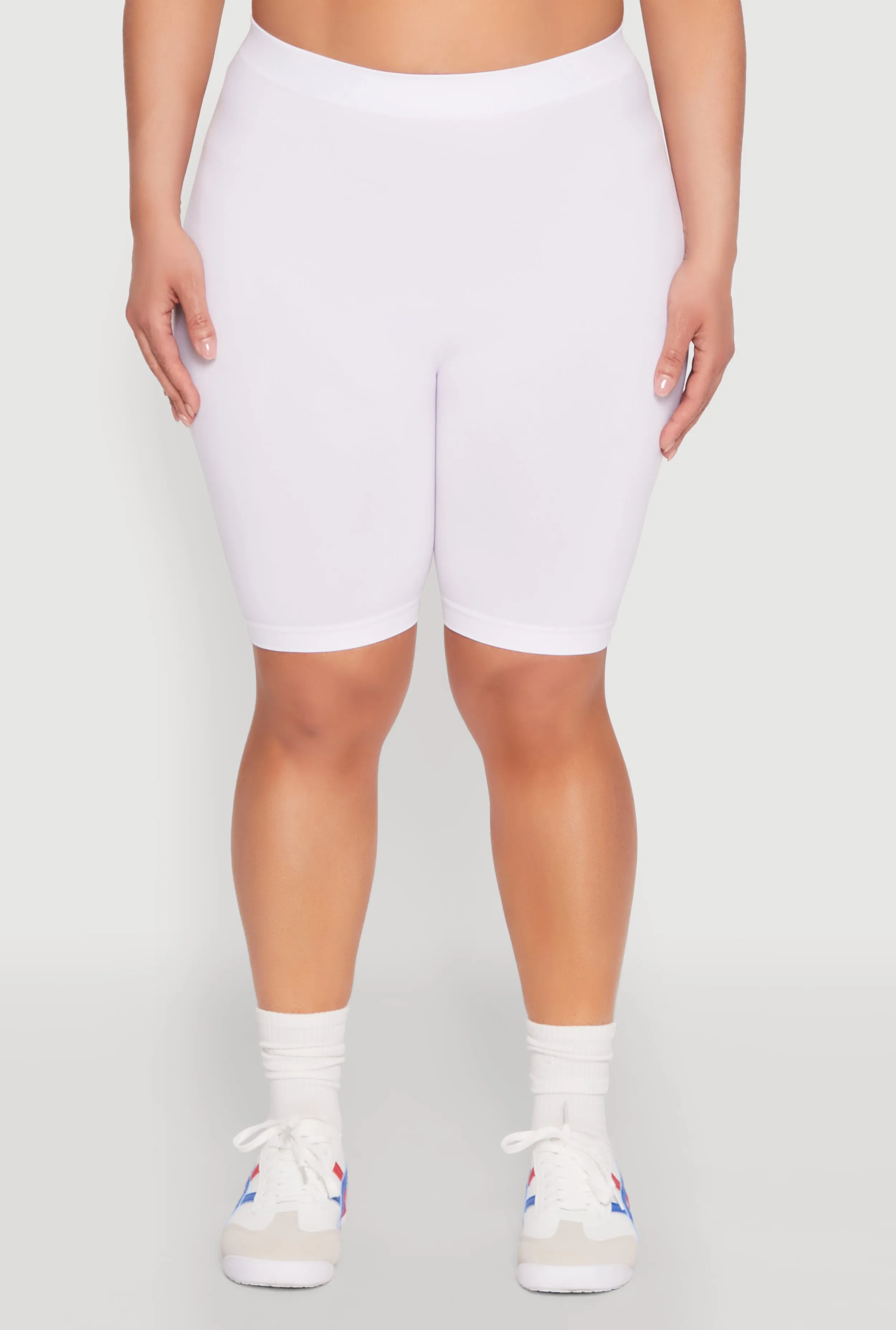 Plus Size High Waisted Seamless Bike Shorts sold by Rainbow product image thumbnail 5
