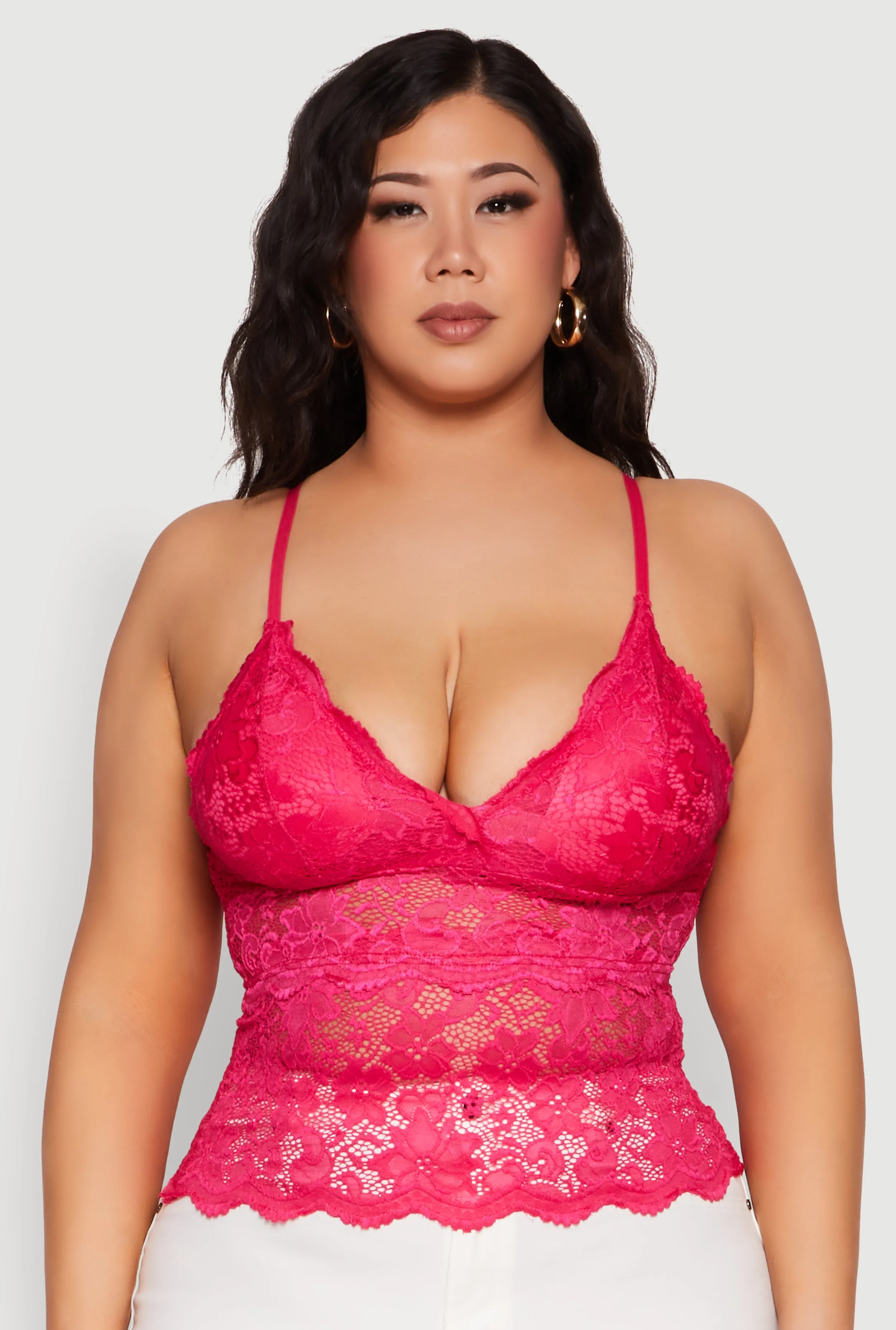 Plus Size Floral Lace Cami sold by Rainbow product image thumbnail 2