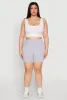 Plus Size Seamless High Waisted Biker Shorts sold by Rainbow