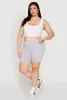 Plus Size Seamless High Waisted Biker Shorts sold by Rainbow