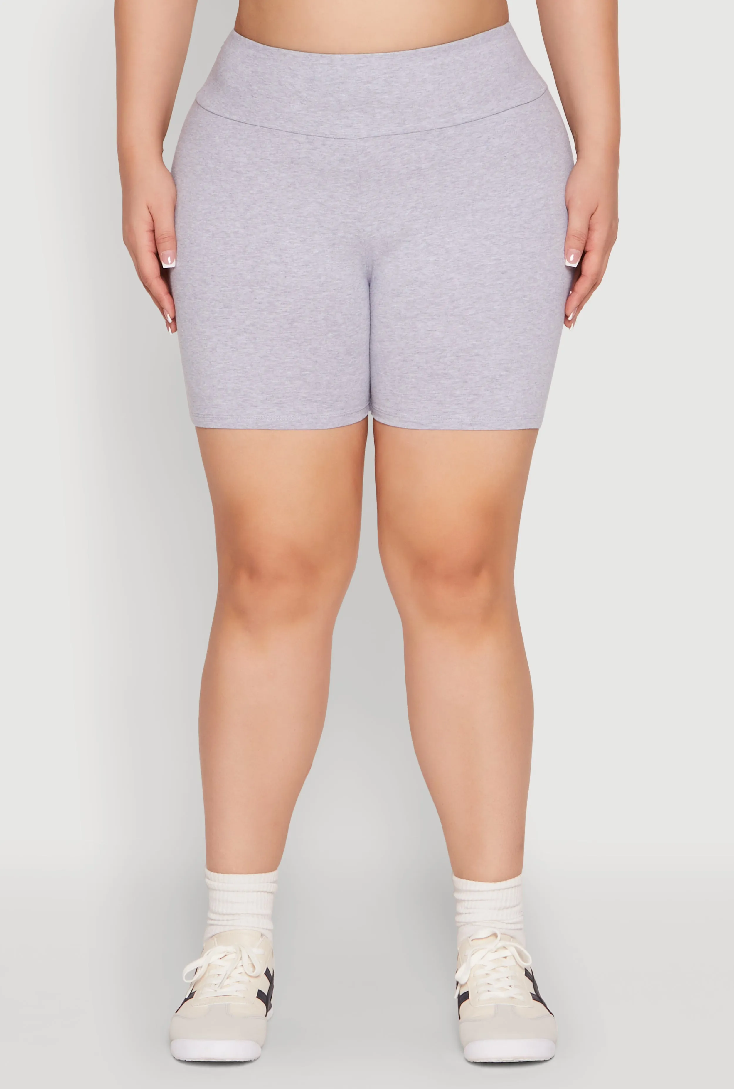 Plus Size Seamless High Waisted Biker Shorts sold by Rainbow product image thumbnail 5