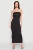 Slit Back Maxi Tube Dress sold by Rainbow