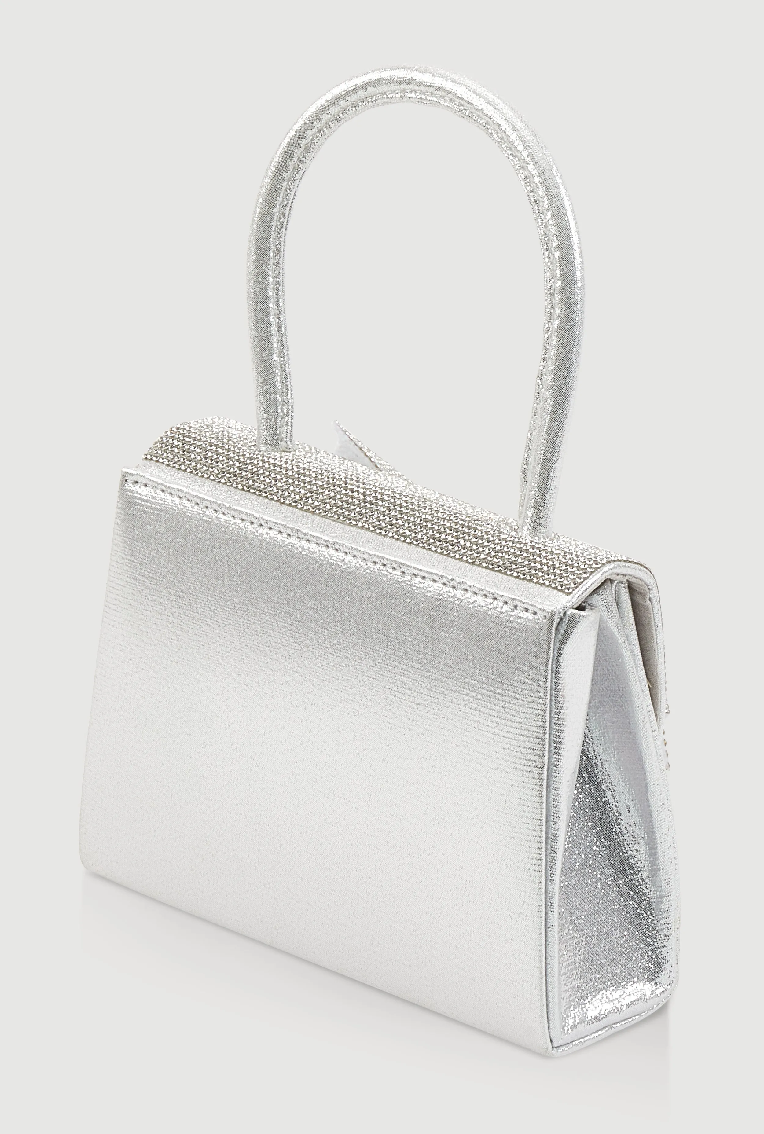 Rhinestone Bow Top Handle Handbag sold by Rainbow product image thumbnail 5