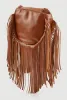 Decorative Stitch Flap Fringe Crossbody Bag sold by Rainbow