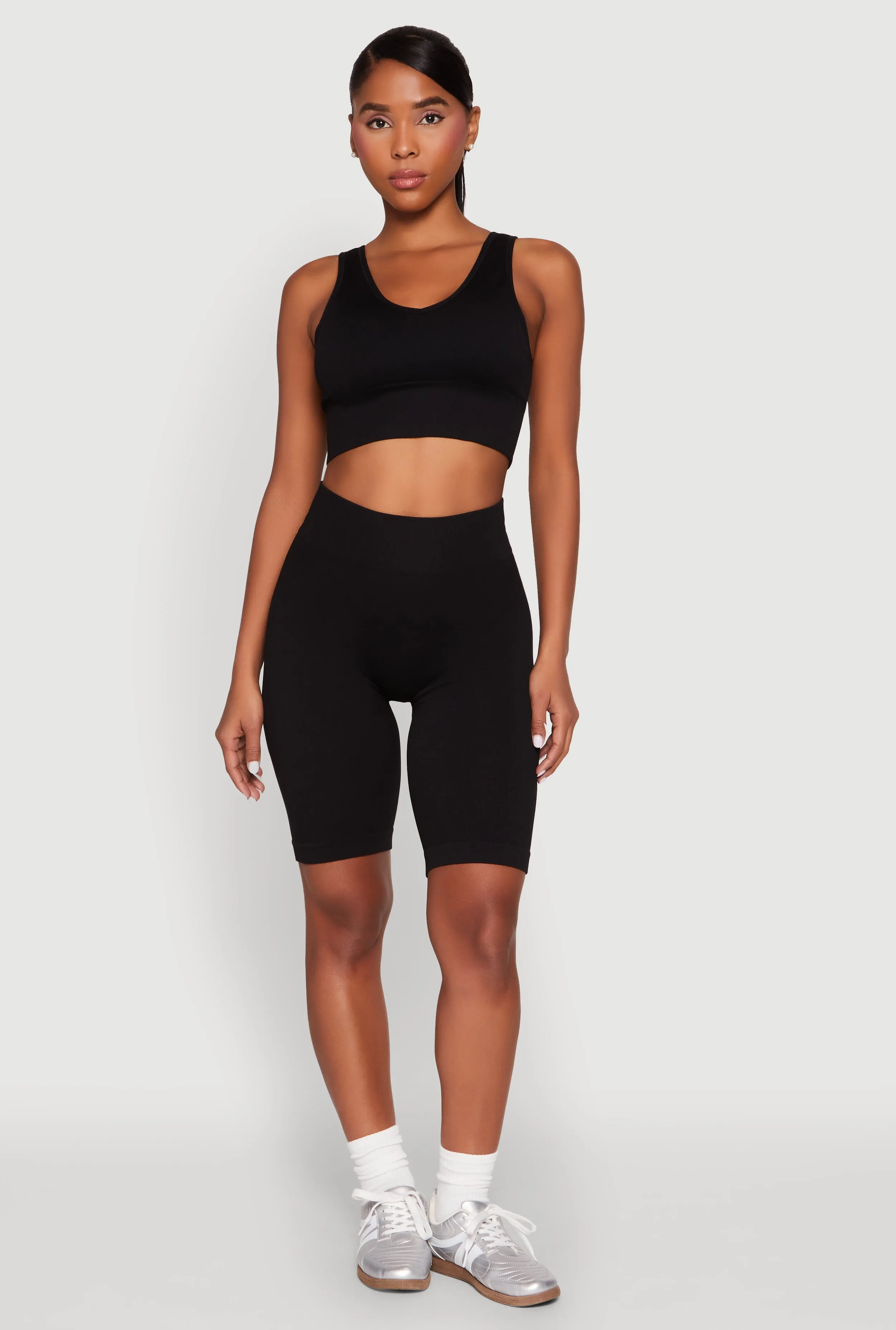 Seamless High Waisted Bike Shorts sold by Rainbow product image thumbnail 2