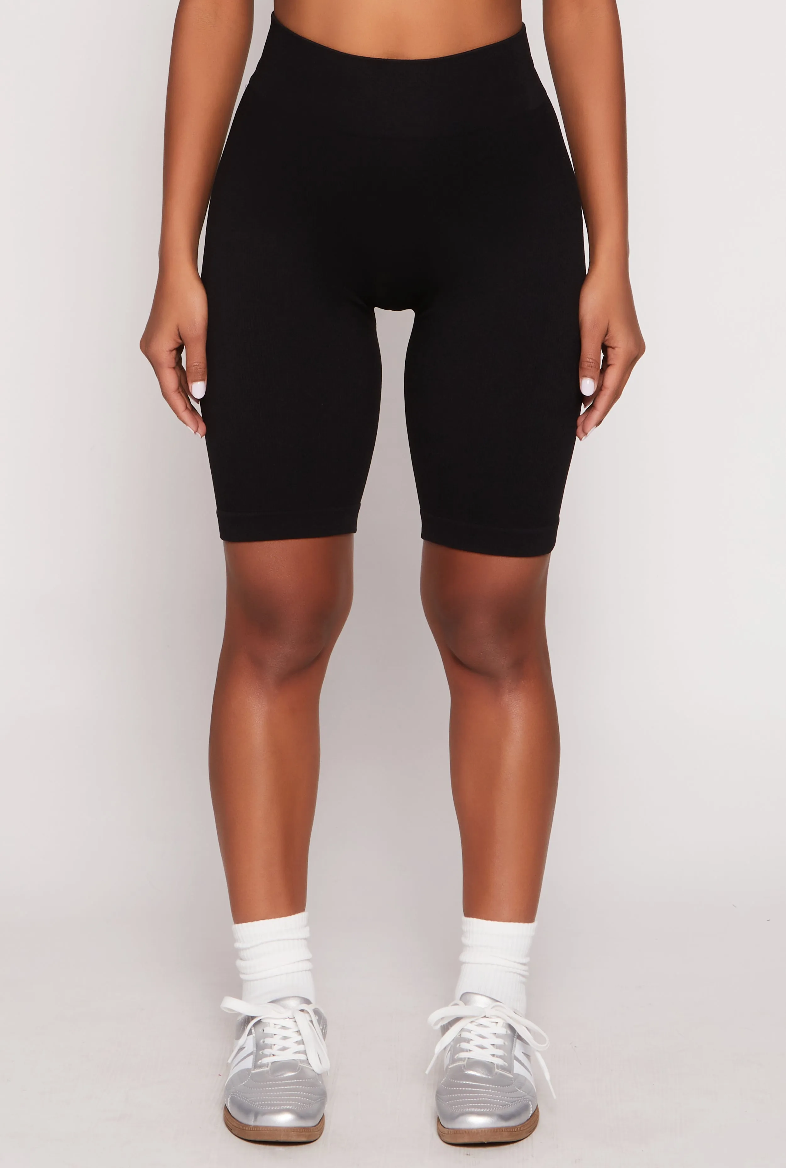 Seamless High Waisted Bike Shorts sold by Rainbow product image thumbnail 3