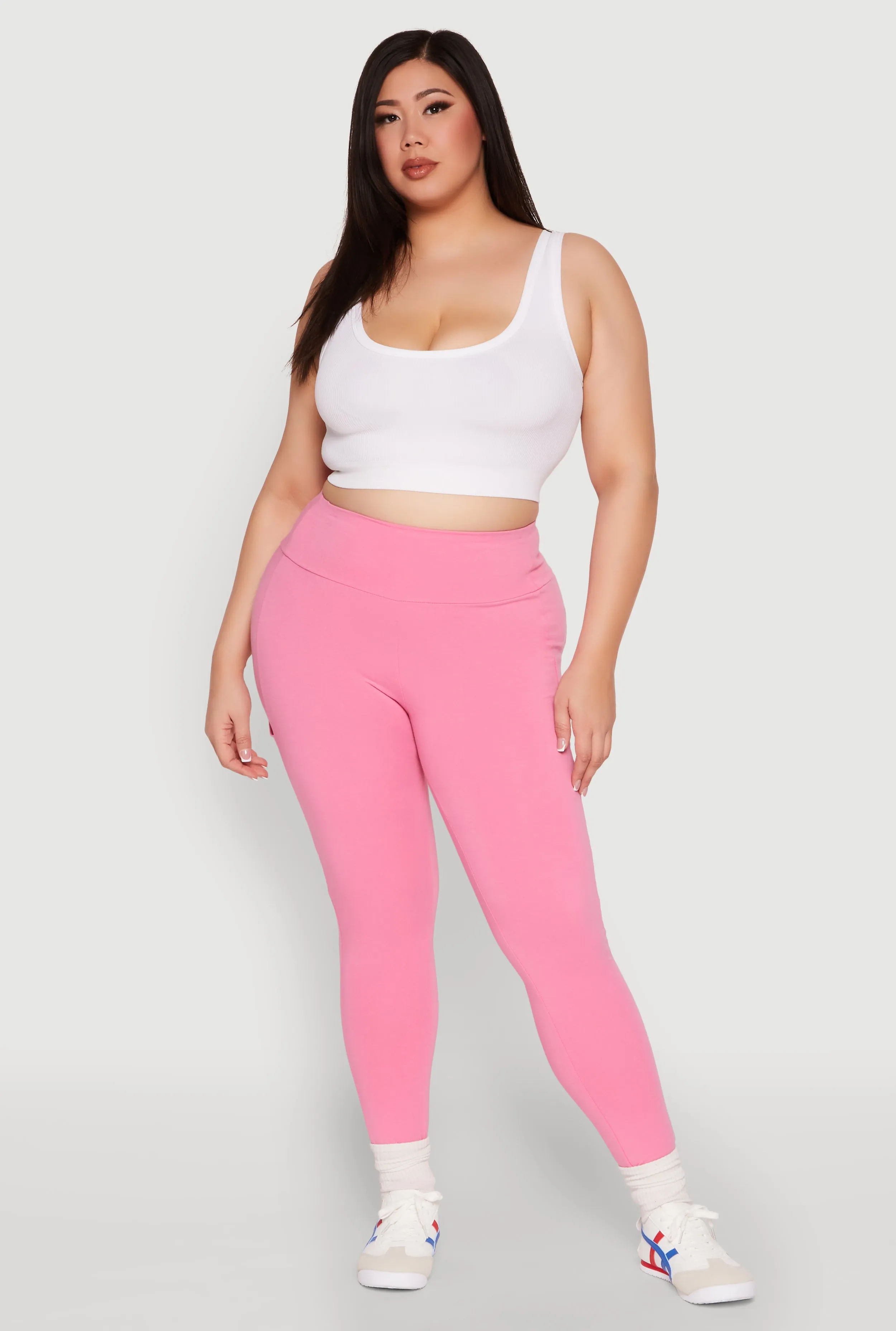 Plus Size Side Pocket High Waisted Leggings sold by Rainbow product image thumbnail 2