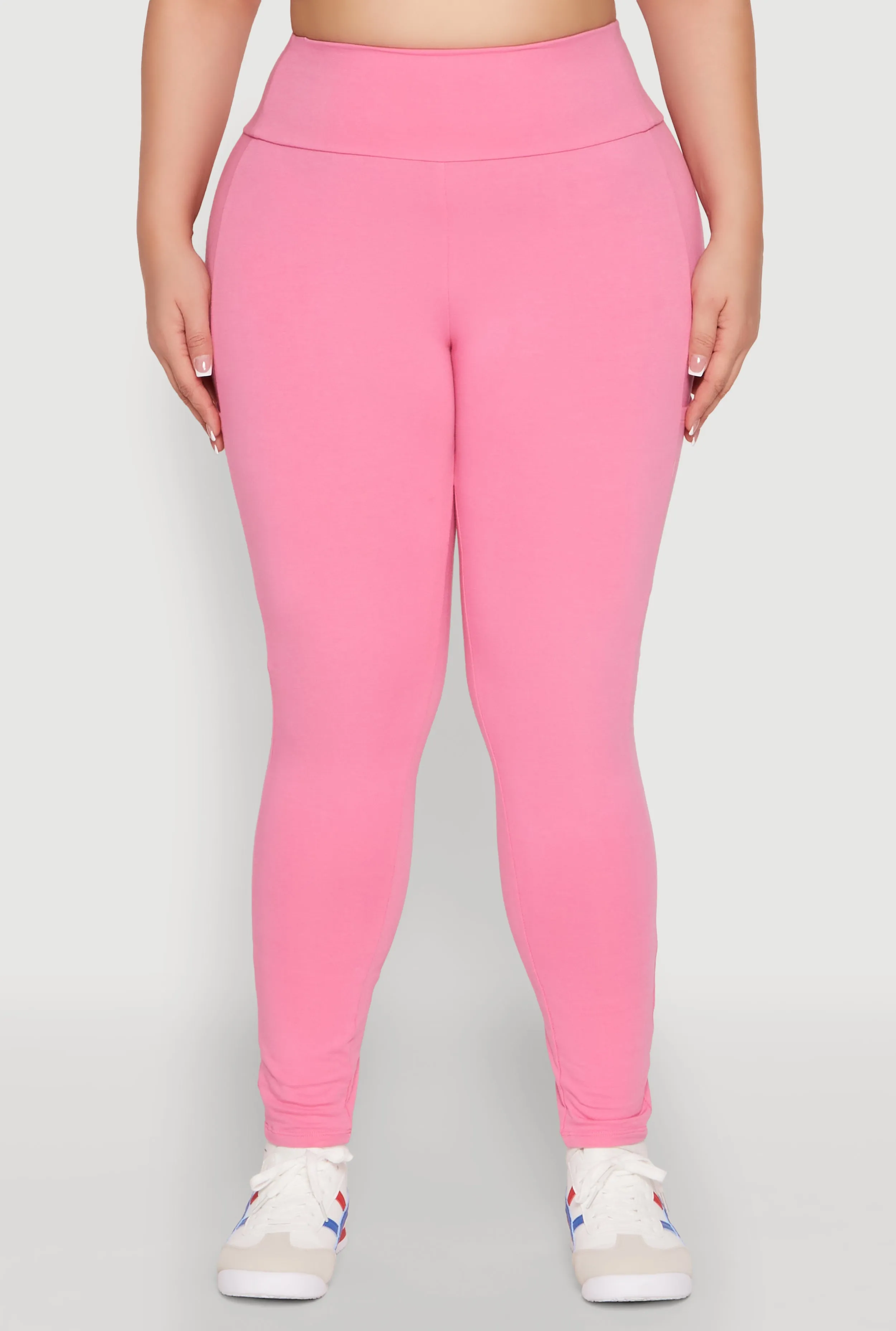 Plus Size Side Pocket High Waisted Leggings sold by Rainbow product image thumbnail 5