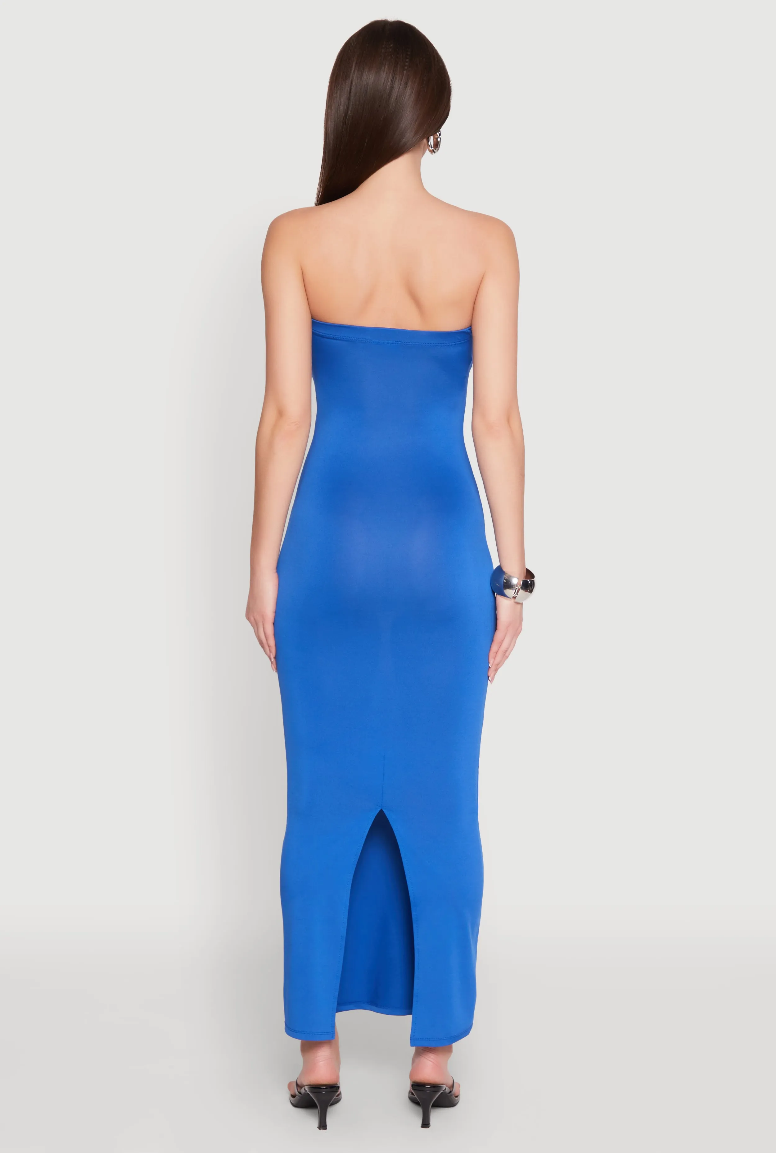 Slit Back Maxi Tube Dress sold by Rainbow product image thumbnail 5