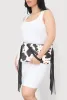 Cow Print Fringe Crossbody Clutch Bag sold by Rainbow