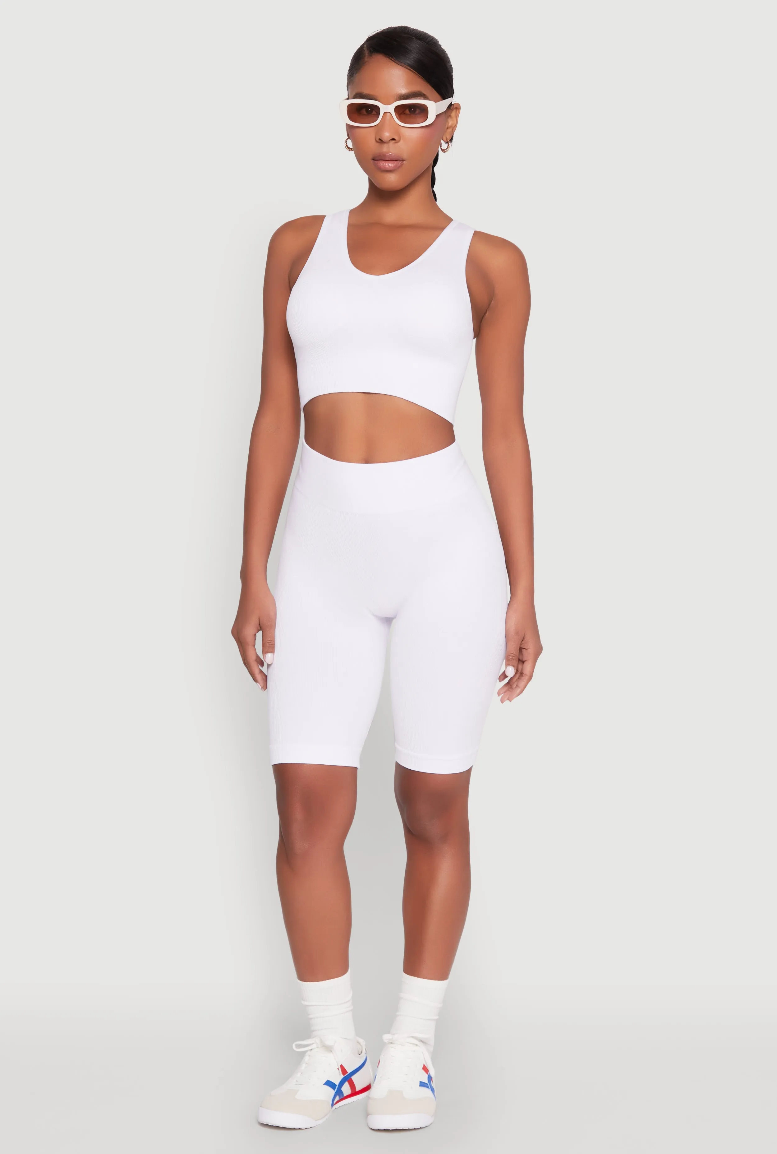 Seamless High Waisted Bike Shorts sold by Rainbow product image thumbnail 2
