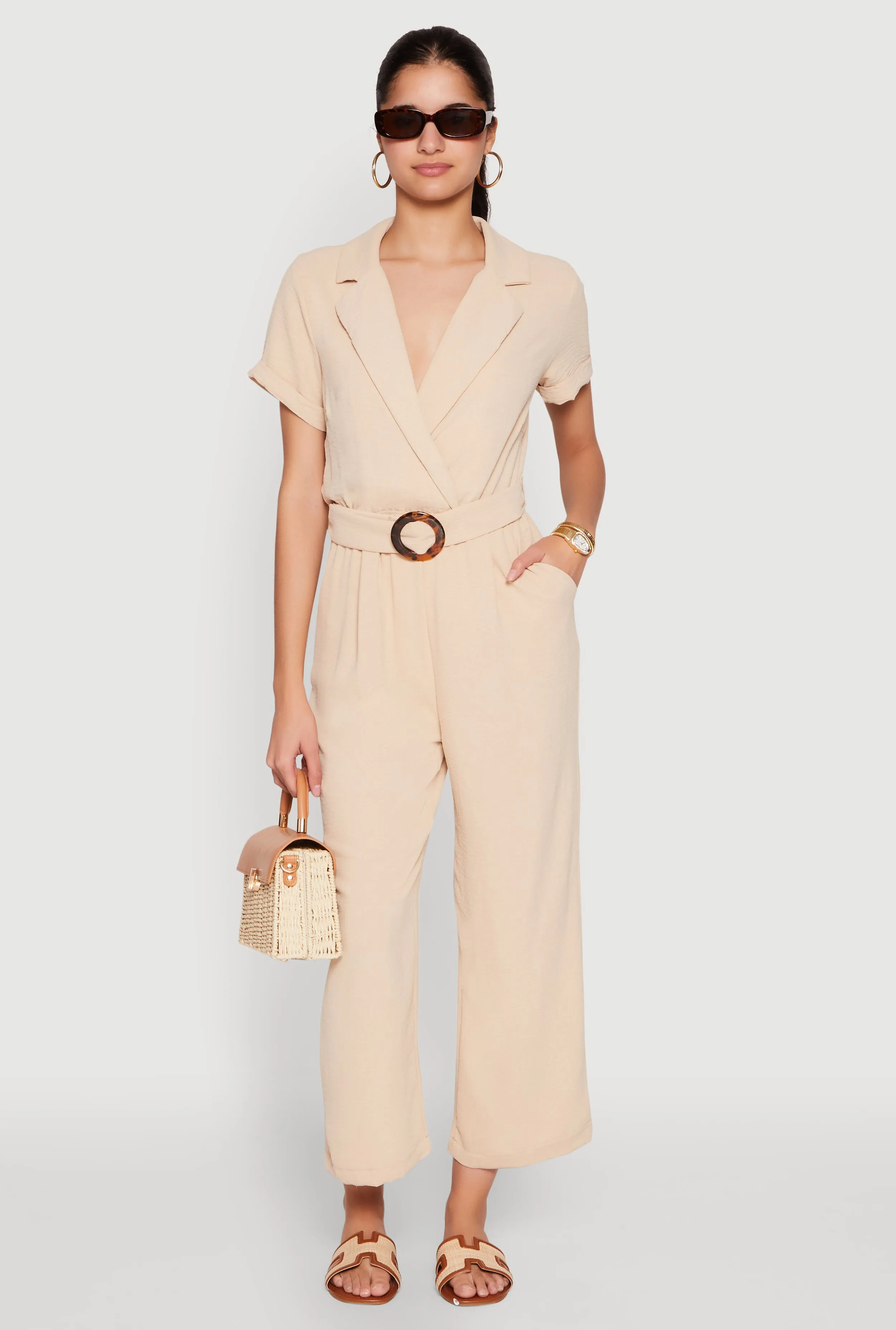 O Ring Belted Jumpsuit sold by Rainbow