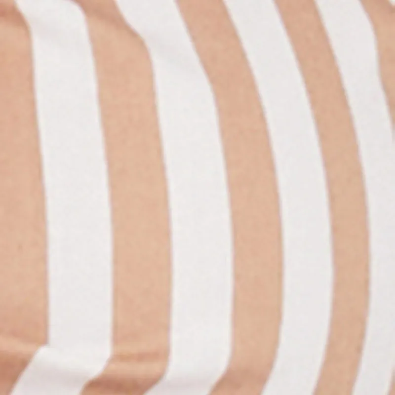 Striped Off the Shoulder Tie Front Crop Top sold by Rainbow product image thumbnail 4