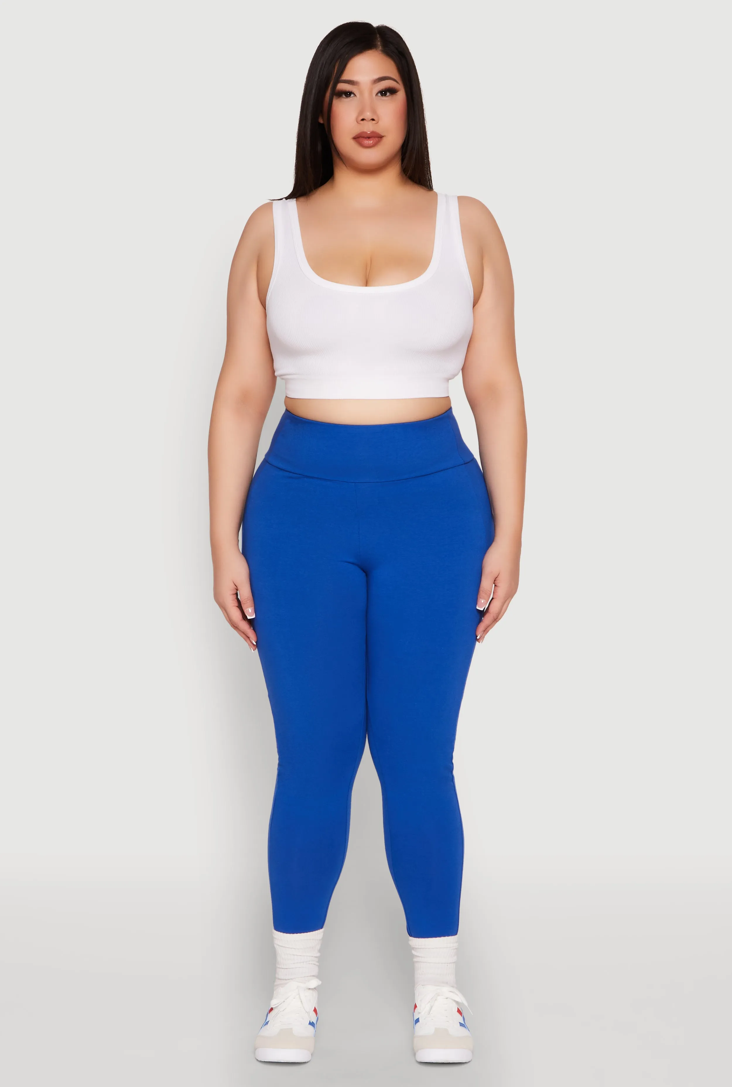 Plus Size Side Pocket High Waisted Leggings sold by Rainbow