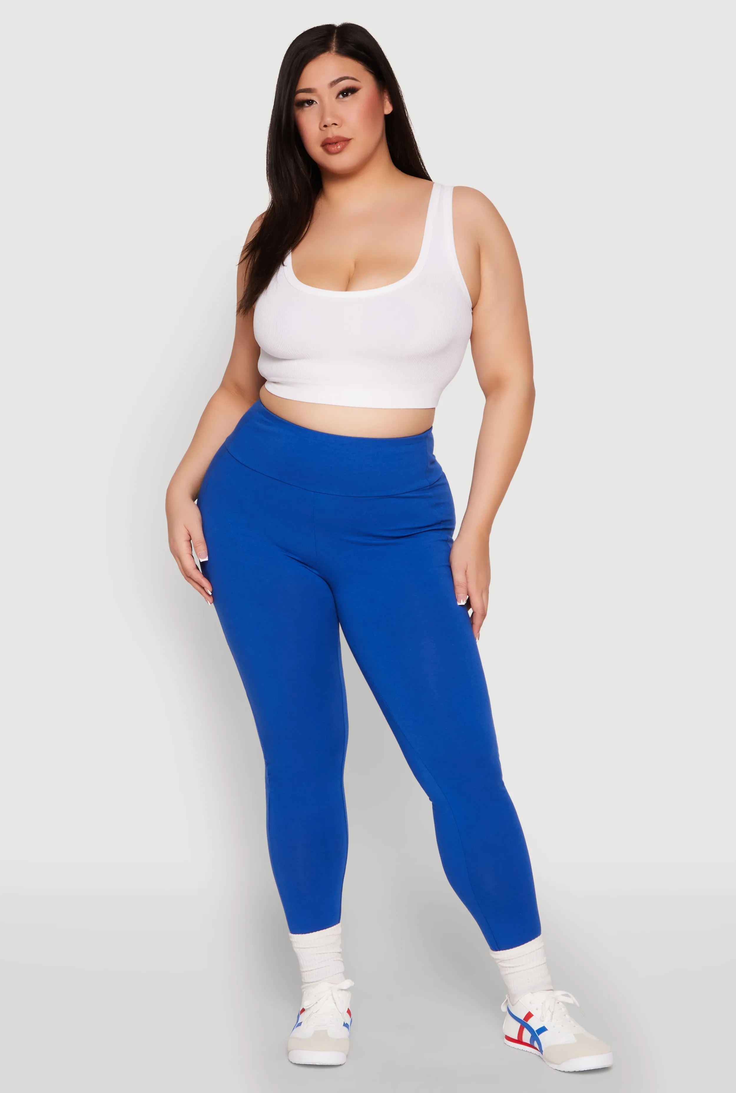 Plus Size Side Pocket High Waisted Leggings sold by Rainbow product image thumbnail 2