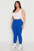 Plus Size Side Pocket High Waisted Leggings sold by Rainbow