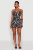 Floral Print Ruffle Tiered Romper sold by Rainbow