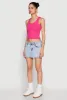 Crochet Trim Rib Knit Tank Top sold by Rainbow