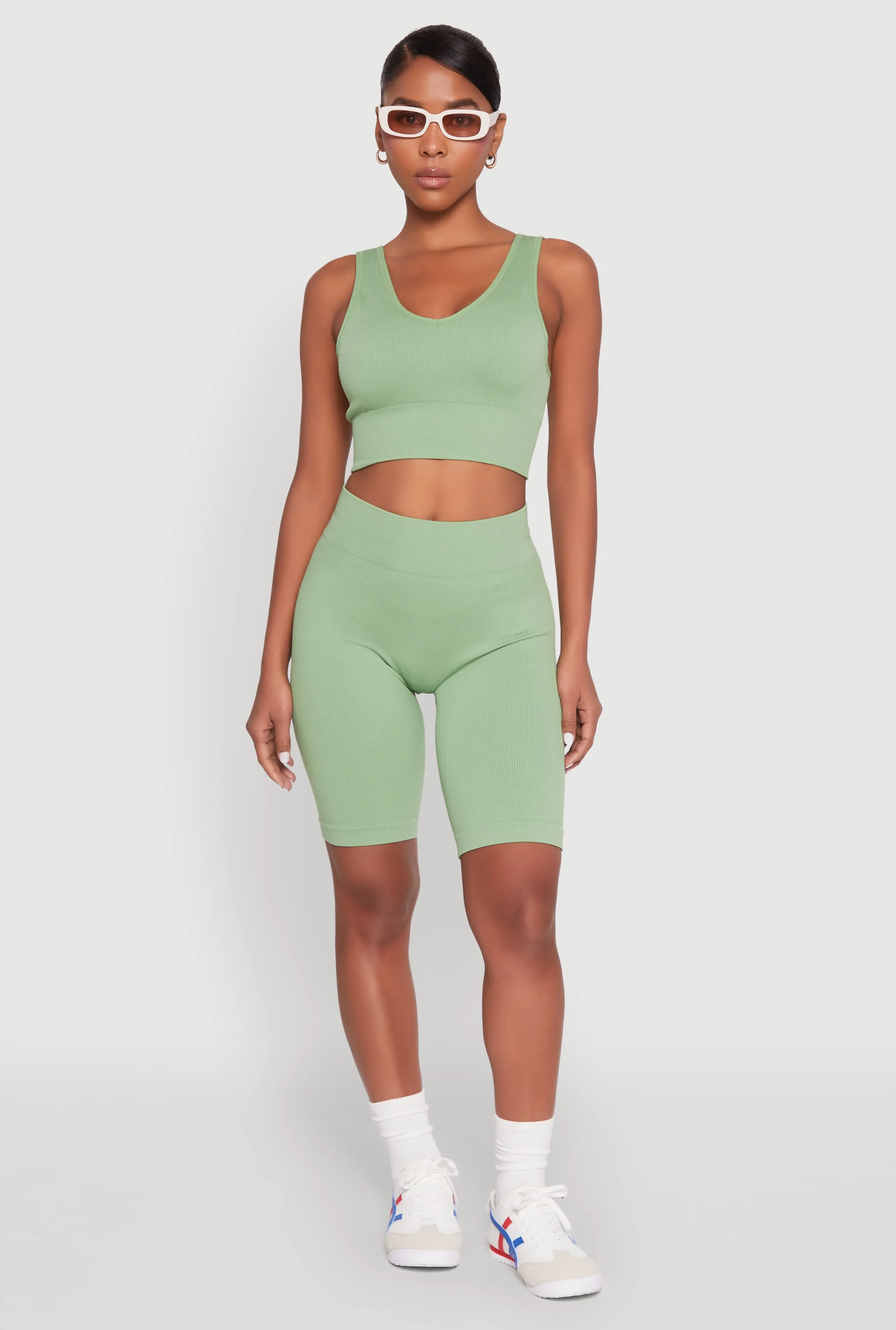 Seamless High Waisted Bike Shorts sold by Rainbow