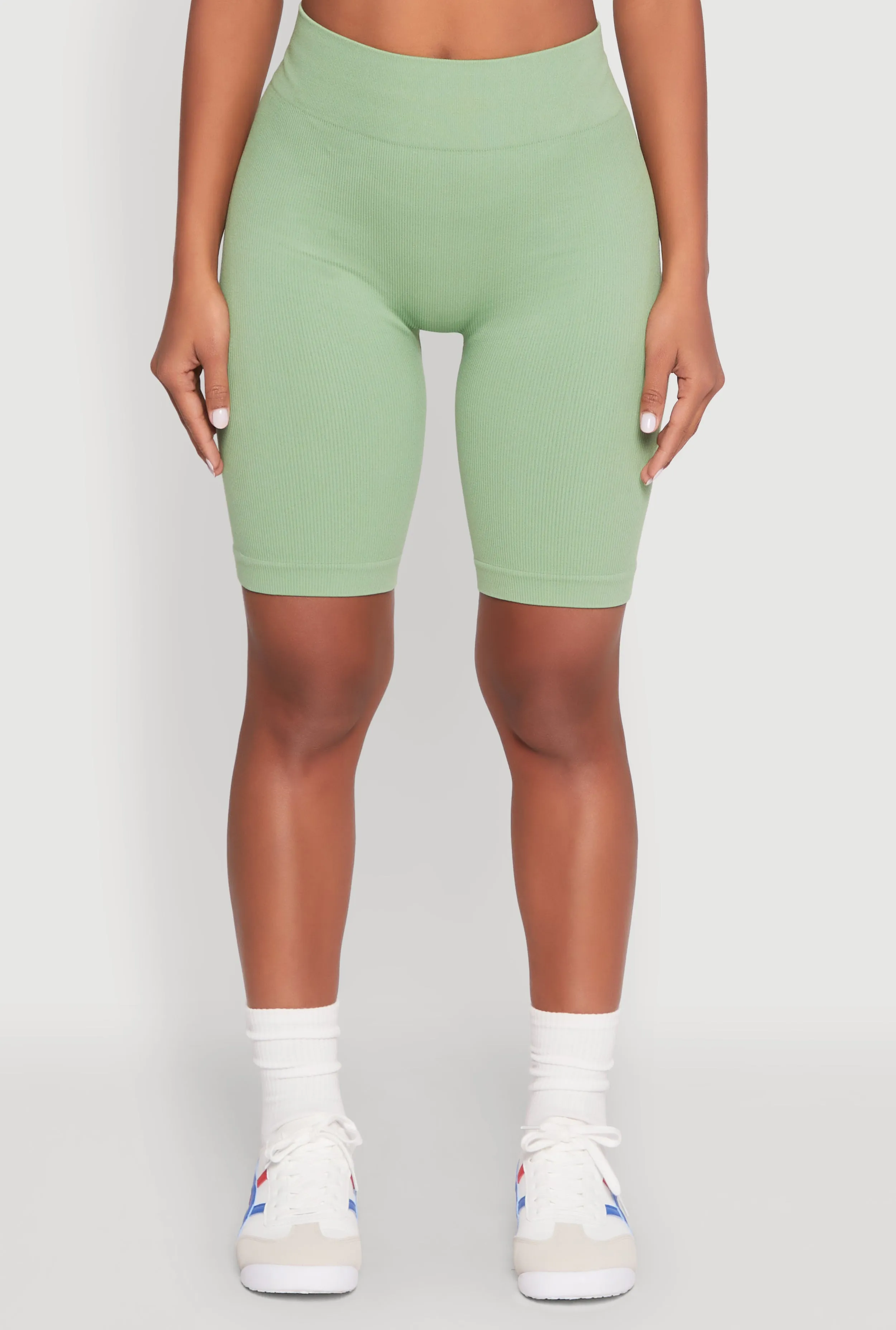 Seamless High Waisted Bike Shorts sold by Rainbow product image thumbnail 3