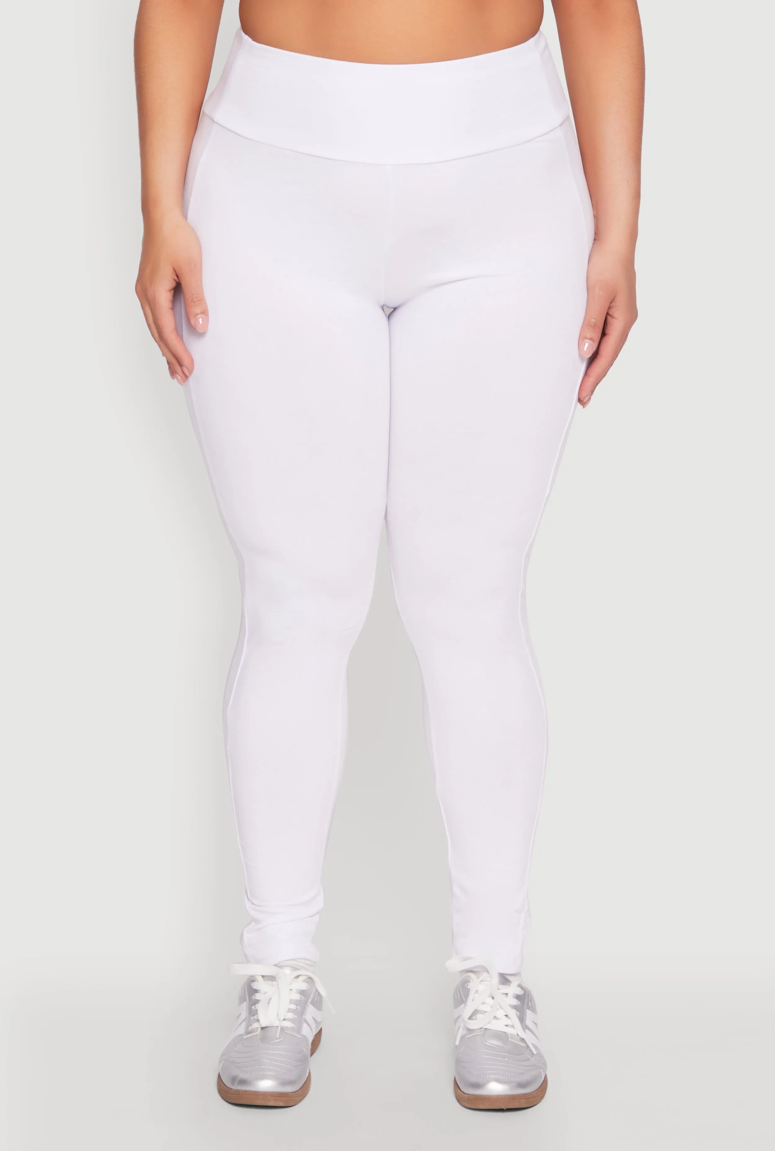 Plus Size Side Pocket High Waisted Leggings sold by Rainbow product image thumbnail 5