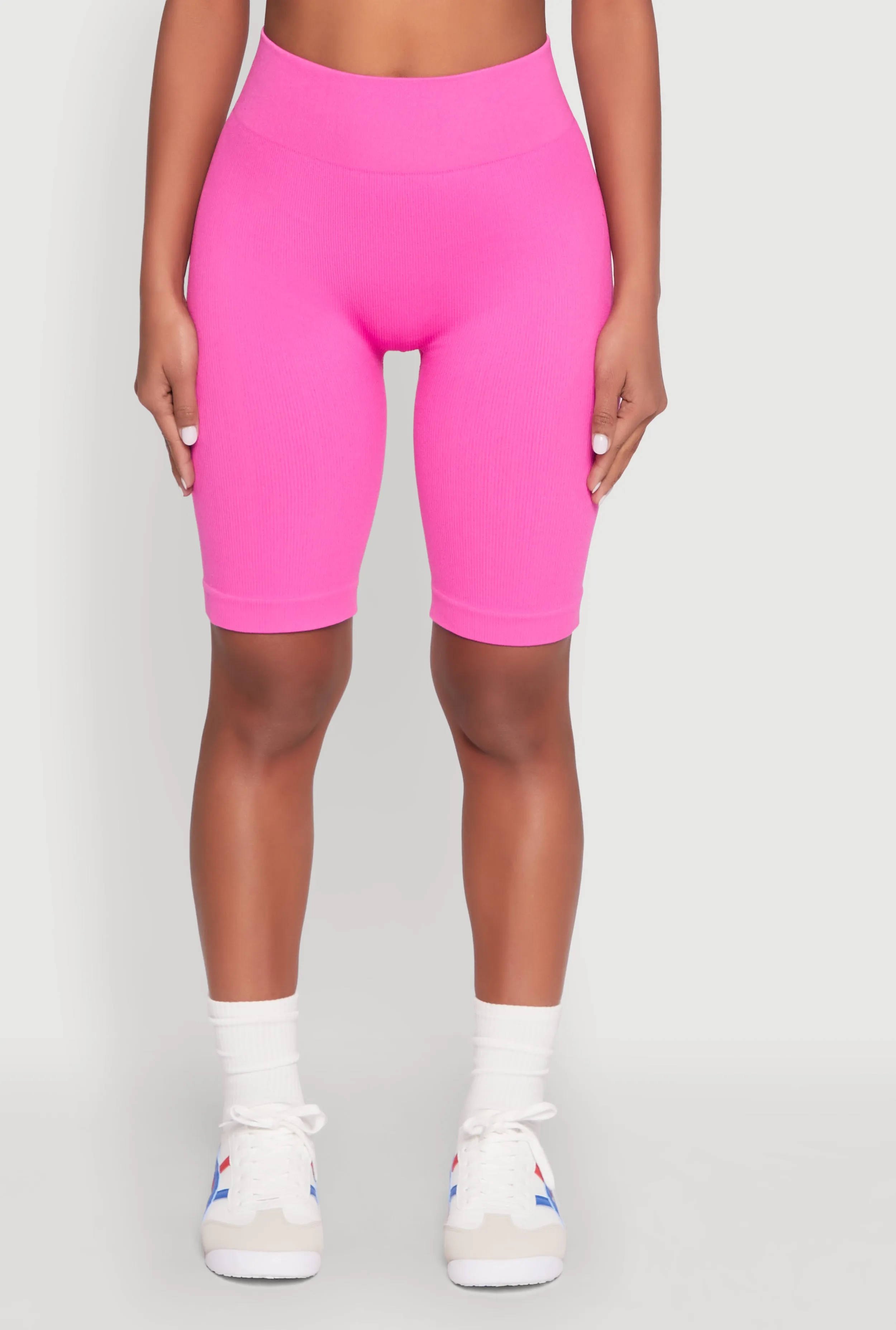 Seamless High Waisted Bike Shorts sold by Rainbow product image thumbnail 3