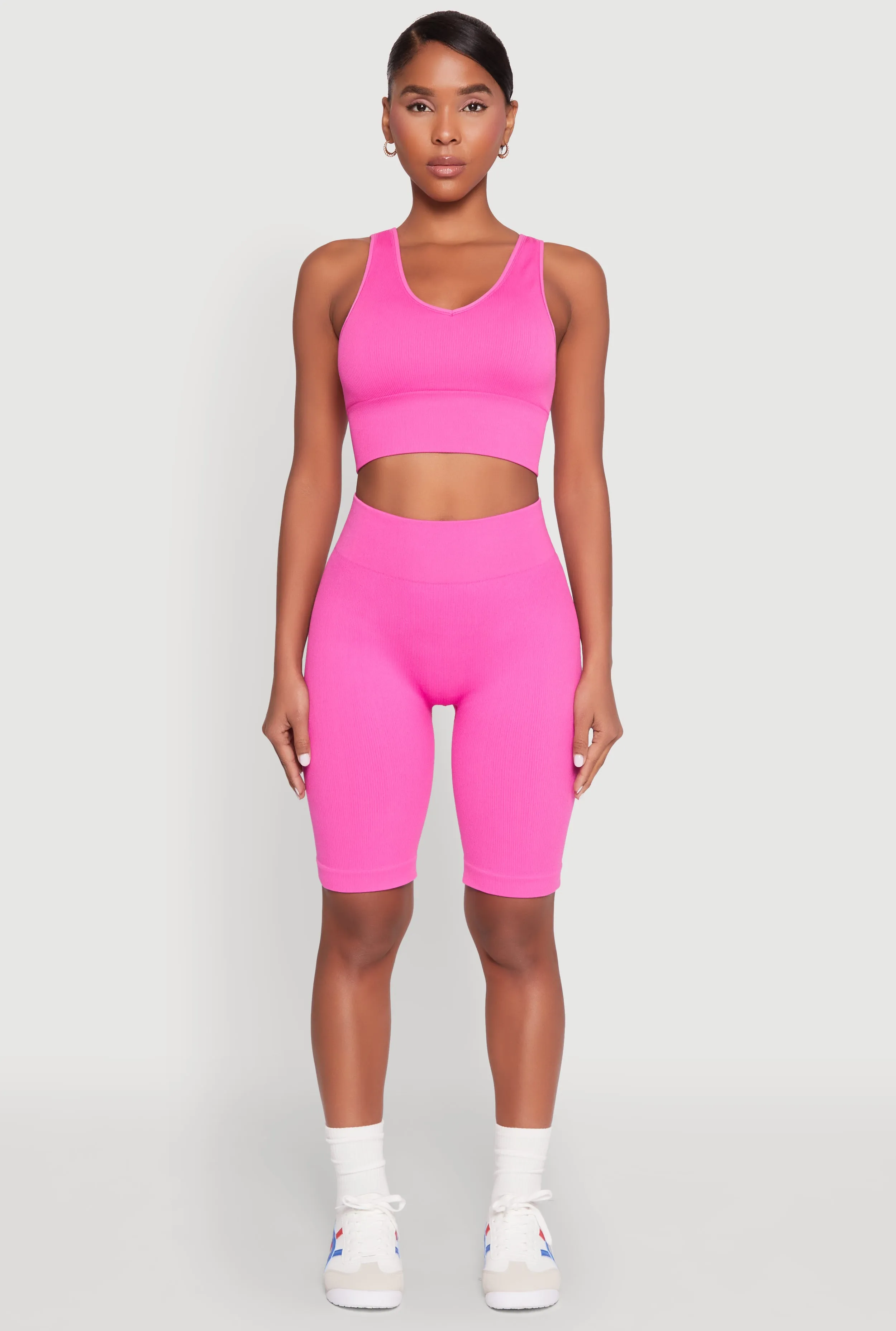 Seamless High Waisted Bike Shorts sold by Rainbow product image thumbnail 2