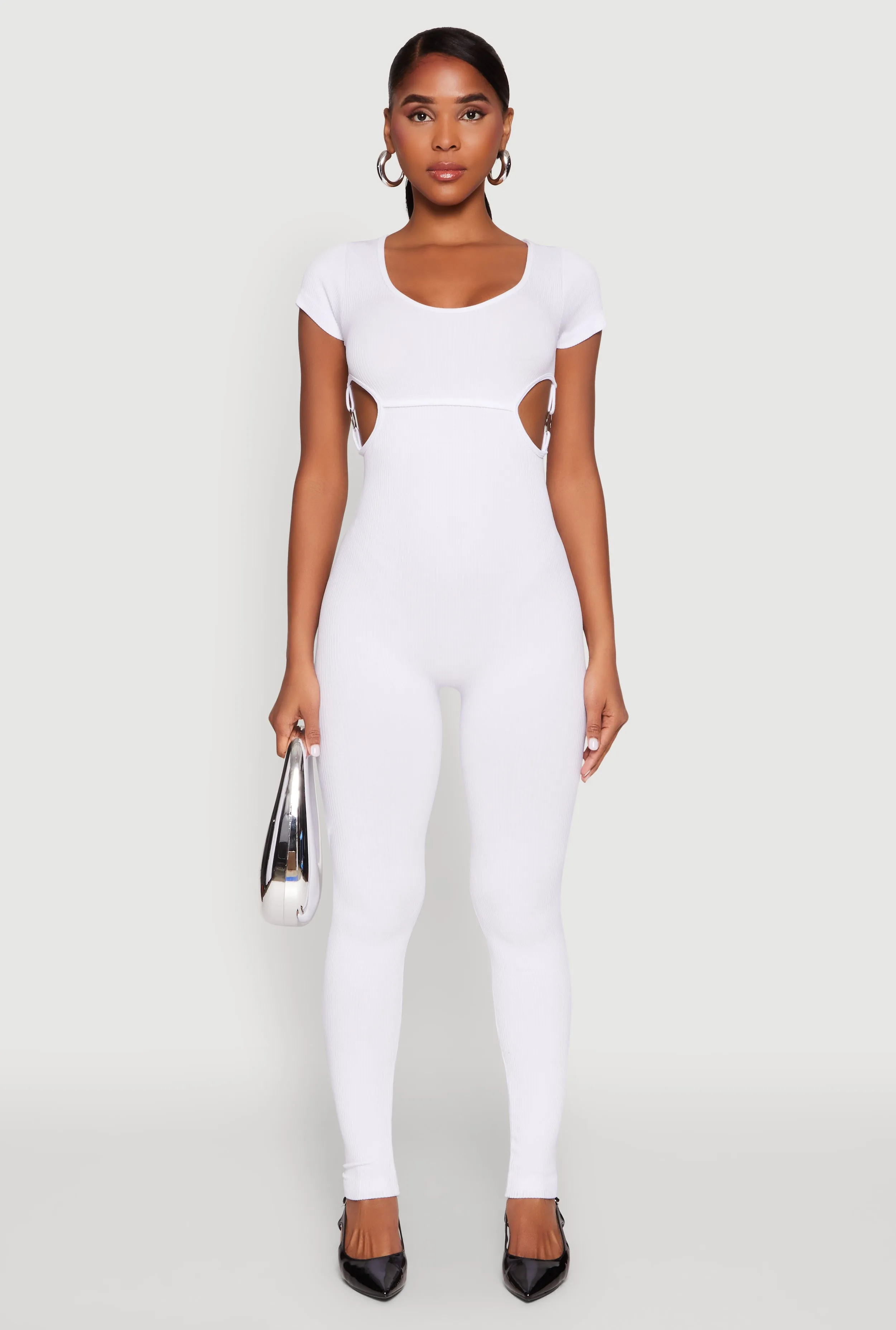 O Ring Side Cut Out Catsuit sold by Rainbow product image thumbnail 2